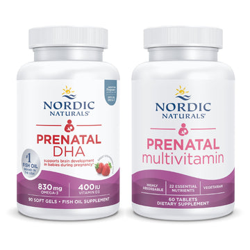 Nordic Naturals Prenatal Starter Pack - Prenatal DHA and Prenatal Multivitamin Tablets Nordic Naturals uk supplements