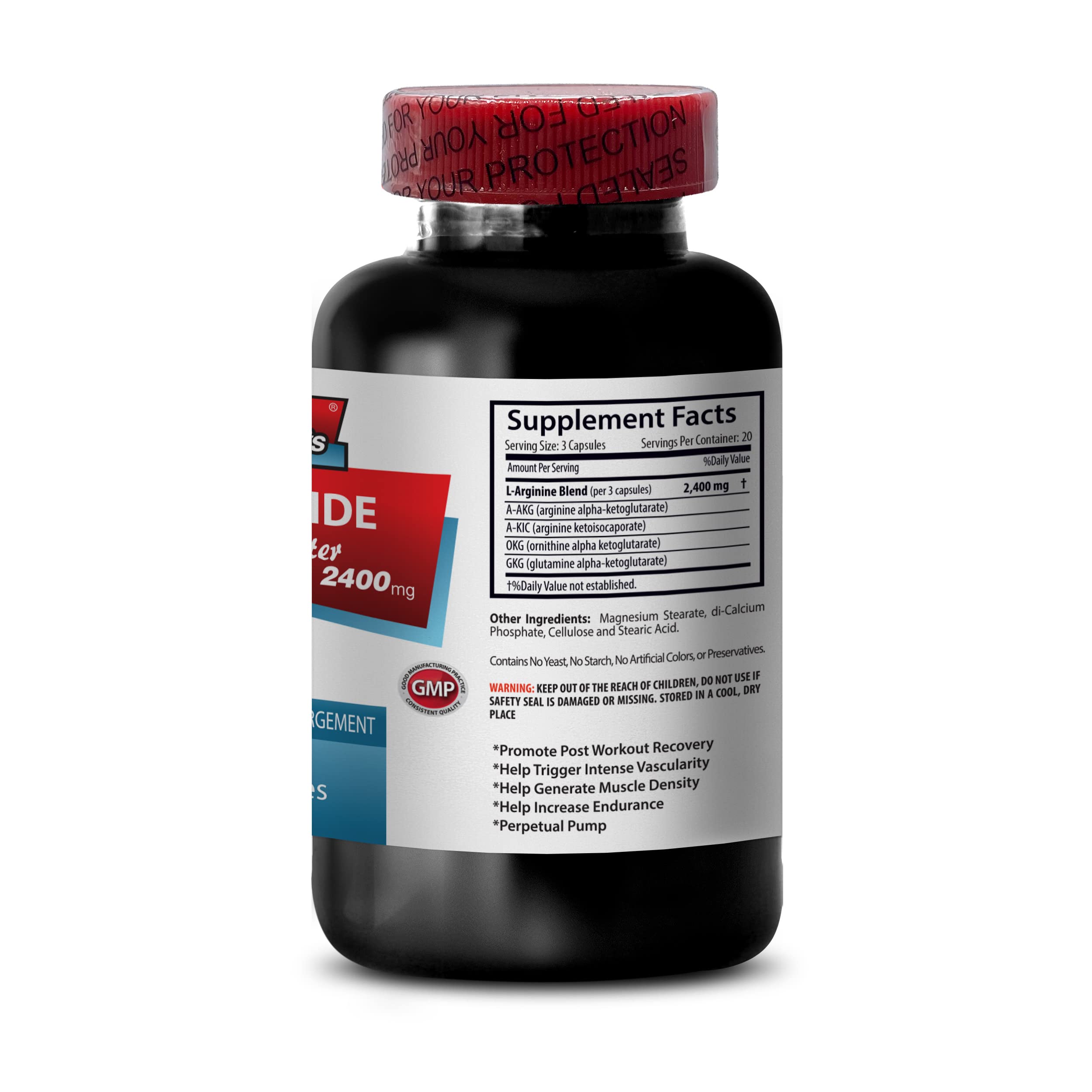 L-arginine Supplement - Nitric Oxide Booster 2400mg - Nitric Oxide Booster - pre Workout Sport Supplements uk supplements