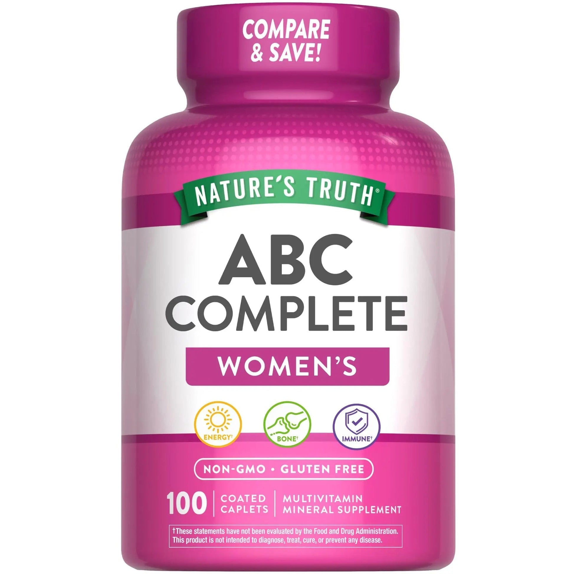 Nature's Truth Multivitamin for Women with Iron | 100 Pills | Non-GMO & Gluten Free Supplement | ABC Complete Nature's Truth uk supplements