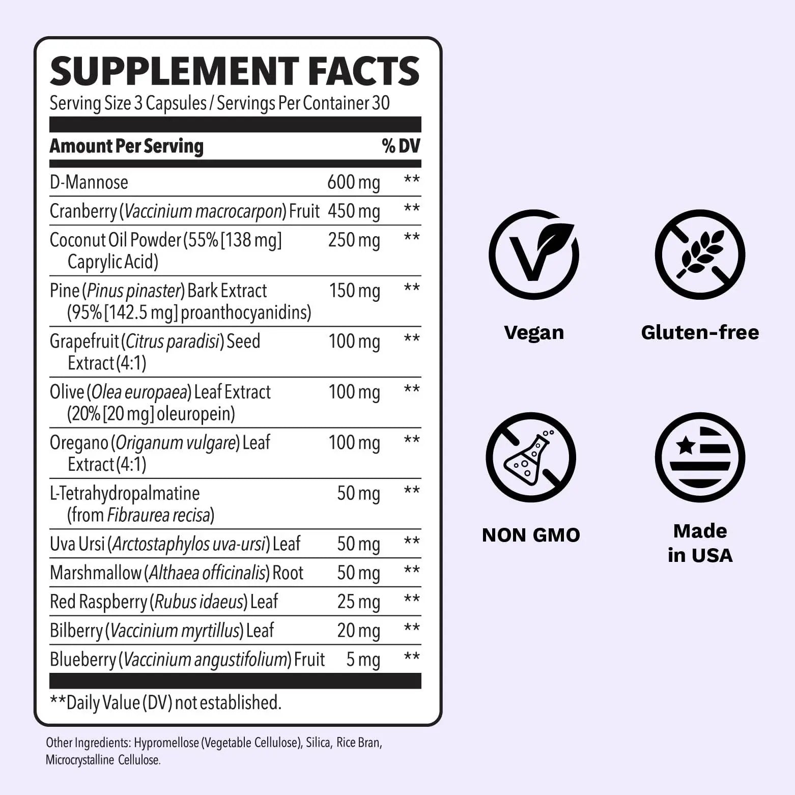 Urinari-X Extra Strength with Enhanced Comfort - Urinary Tract Support - Fast UTI Relief - Vitamin Supplement for Bladder Function - D-Mannose, Cranberry, Pinebark, Uva Ursi & Grapefruit - 90 Capsules LifeSeasons uk supplements
