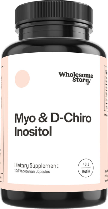 Wholesome Story Myo-Inositol & D-Chiro Inositol Supplement for Women | Fertility Supplements for Hormonal Balance & Ovarian Health Support | Myoinositol | Ideal 40:1 Ratio | 30 Servings Wholesome Story uk supplements