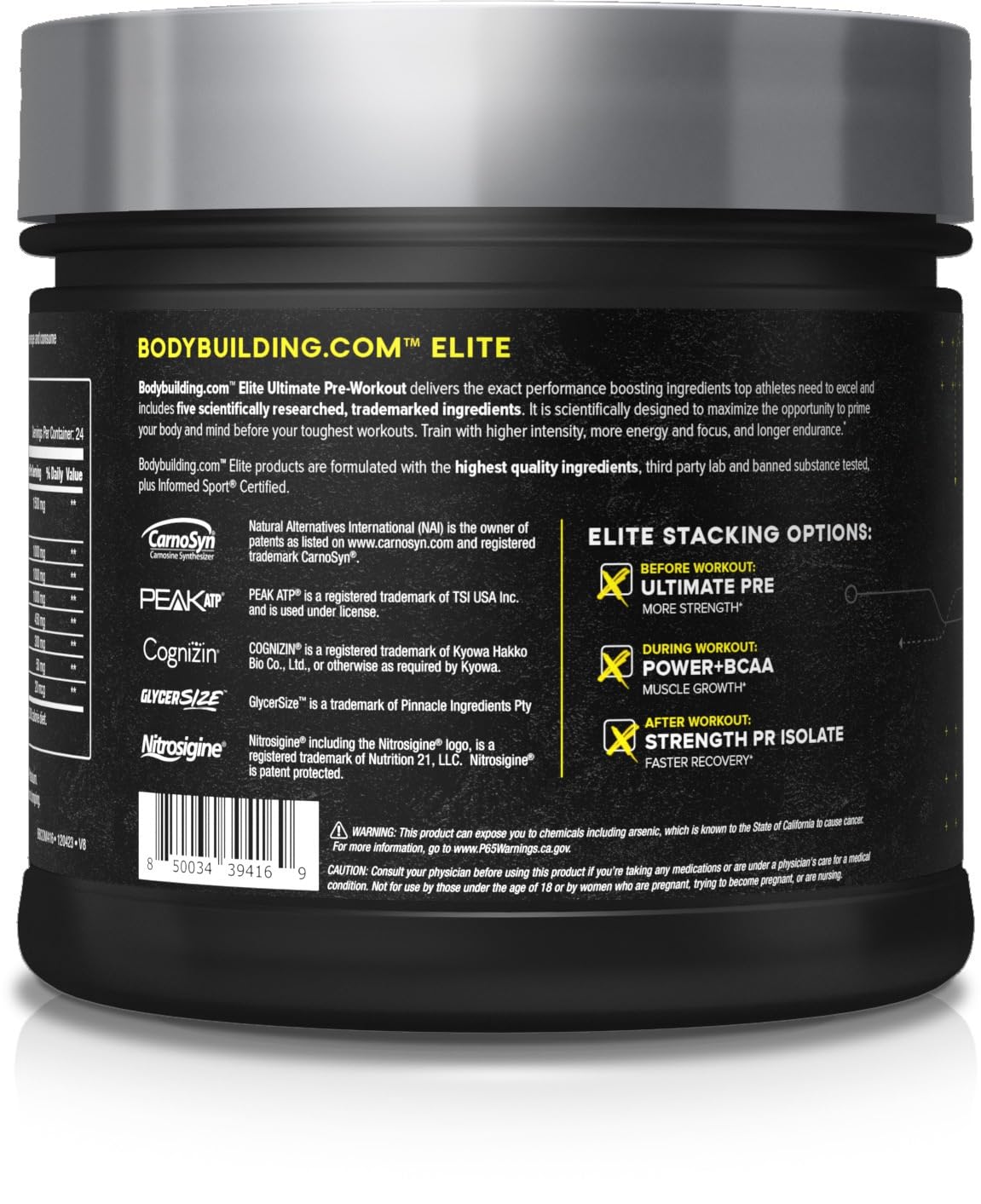 B BODYBUILDING.COM Elite Ultimate PRE Blue Slushie B BODYBUILDING.COM uk supplements