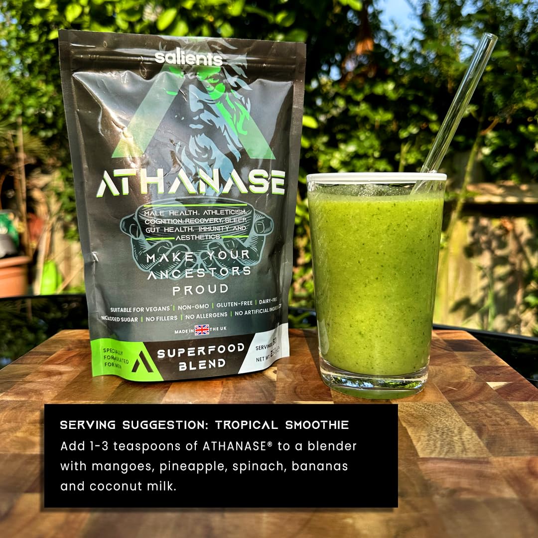 SALIENTS® ATHANASE® | Men's Super Greens Powder | Superfood Powder Blend Salients uk supplements