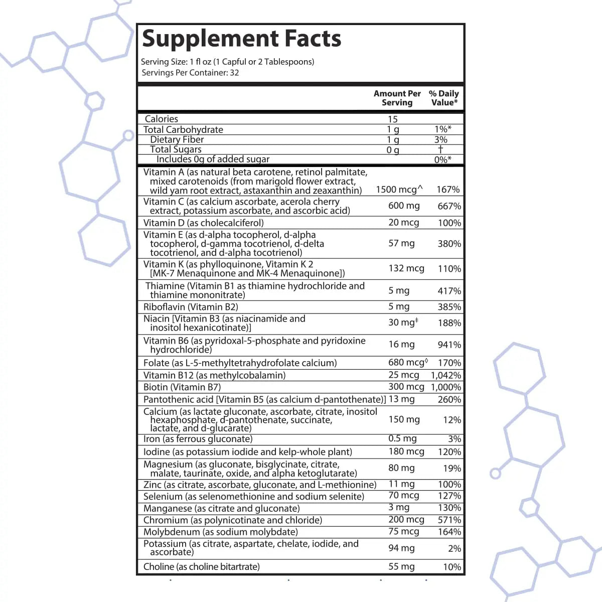 intraMAX Drucker Labs Organic Sugar-Free All-in-One Performance Liquid Multivitamin for Men & Women | intraMAX uk supplements