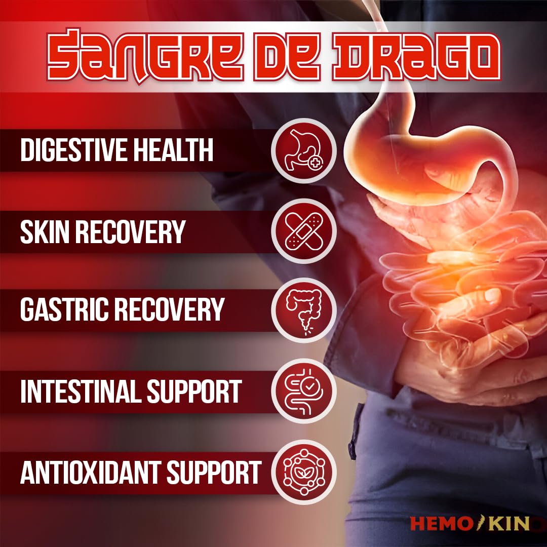 SPF Natural Products HEMOKIN with Sangre de Drago – Hemorrhoid and Fissure Relief Supplement, Helps with Itching, Swelling, Pain Relief (60 Caps) (1) SPF Natural Products uk supplements