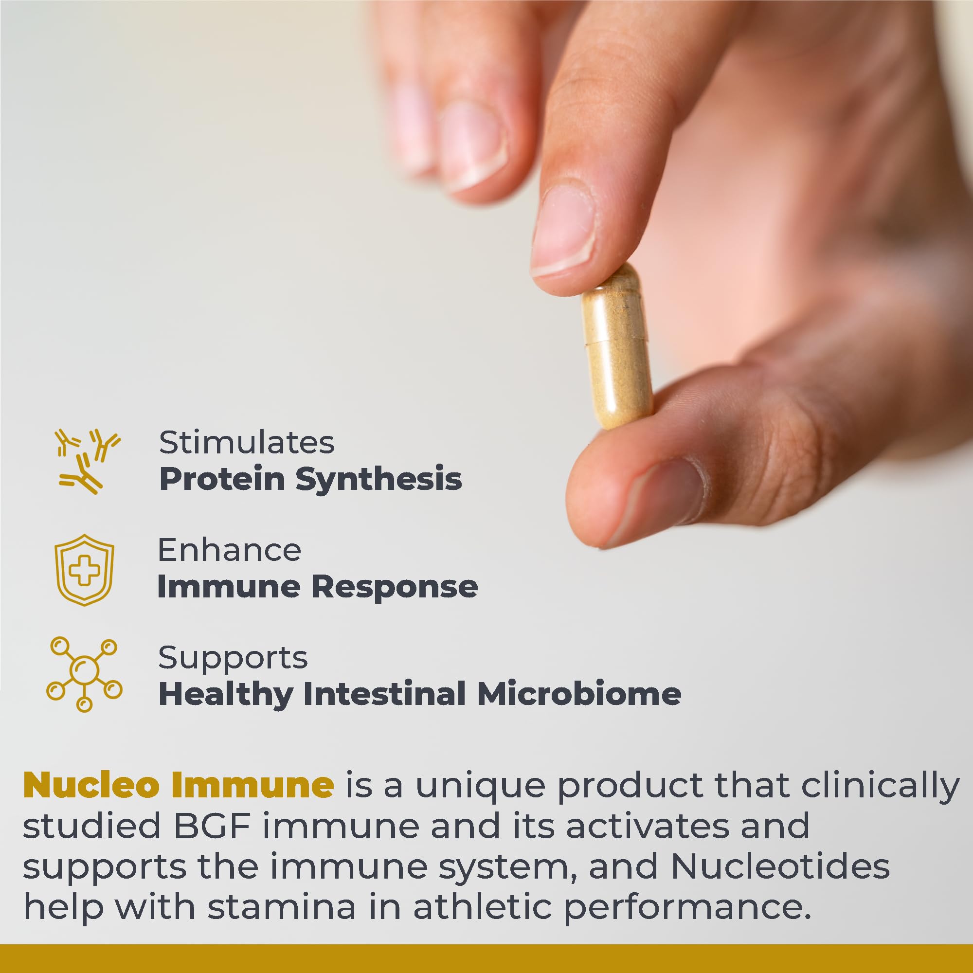Premier Research Labs Nucleo Immune - Beta Glucan Supplements, Beta Glucans, Phytochemicals, Prickly Pear, Fiber, Immune Support - 90 Capsules Premier Research Labs uk supplements