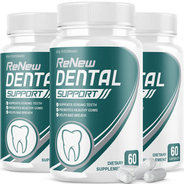IDEAL PERFORMANCE (3 Pack) Renew Dental Support Pills Cleanser (180 Capsules) IDEAL PERFORMANCE uk supplements