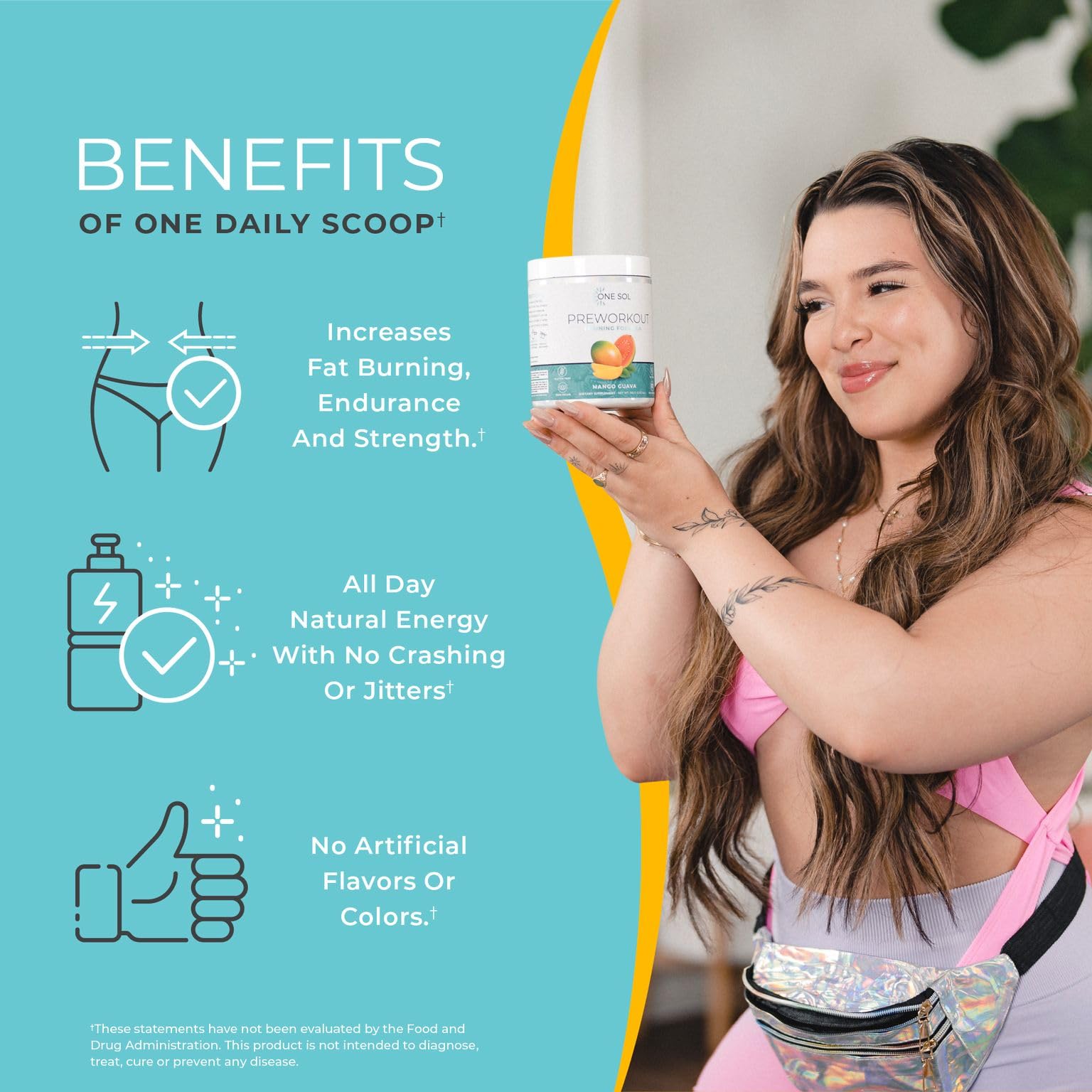 One Sol Pre-Workout for Women, Enhanced Pump & Focus, No Jitters Or Crash, Natural One Sol uk supplements