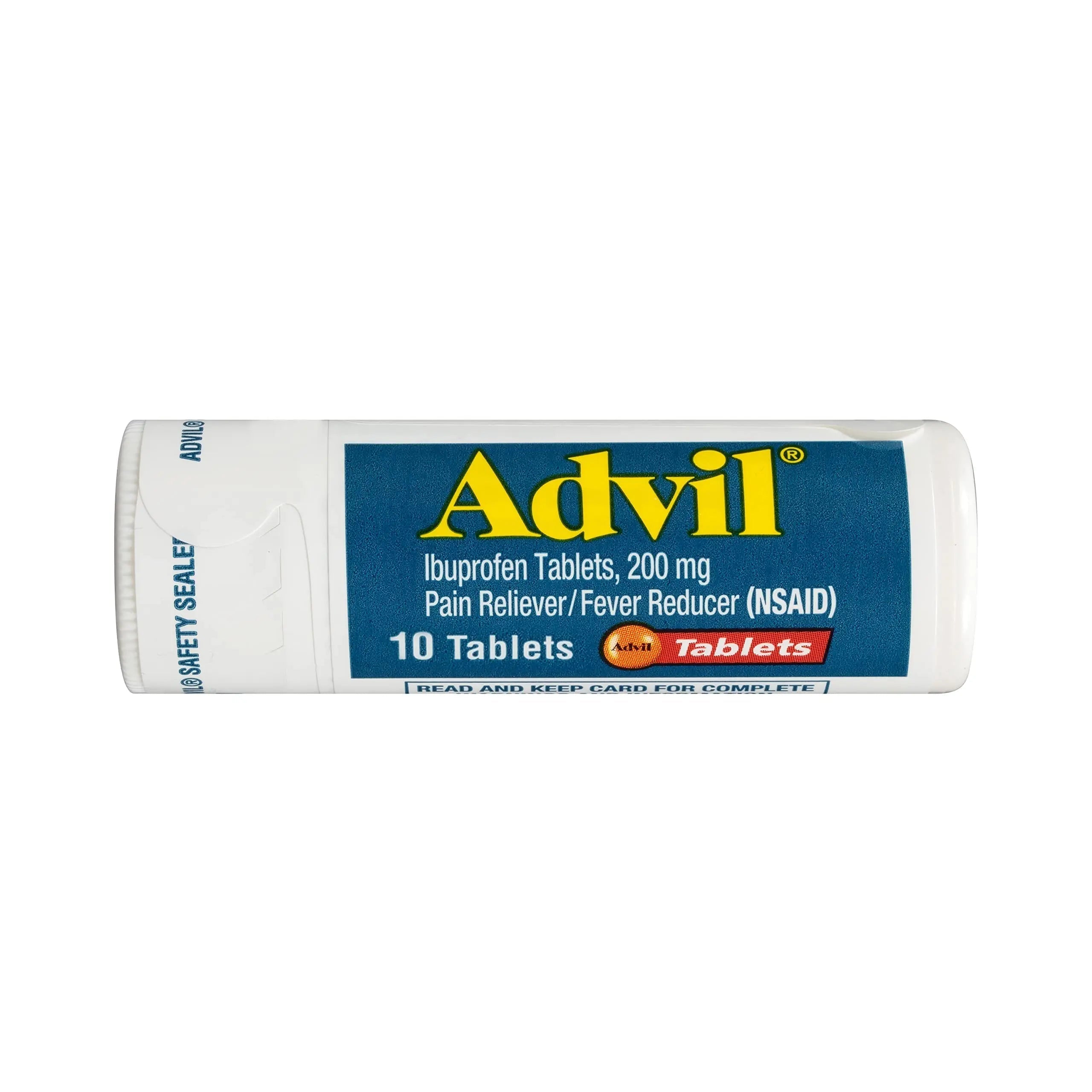Advil Pain Reliever and Fever Reducer, Pain Relief Medicine with Ibuprofen 200mg for Headache, Backache, Menstrual Pain and Joint Pain Relief - 10 Coated Tablets Advil uk supplements