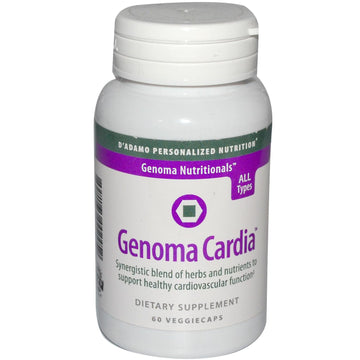D'Adamo Personalized Nutrition - Genoma Cardia 60 vcaps D'Adamo Personalized Nutrition uk supplements