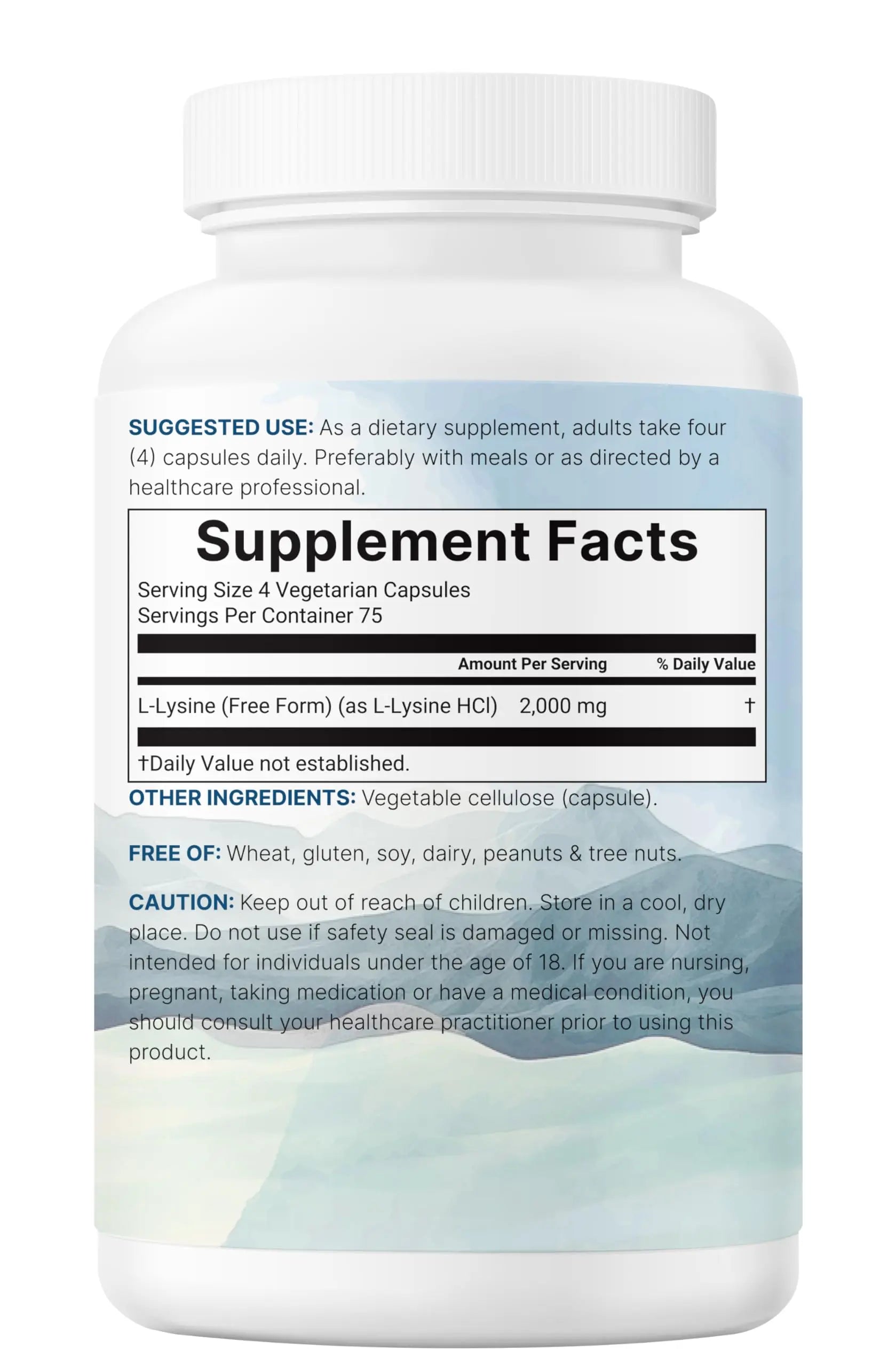 Pure L-Lysine 2,000mg, 300 Veggie Capsules | Maximum Potency, Easily Absorbed, Free Form | Essential Amino Acid for Collagen, Lip, & Immune Support Micro Ingredients uk supplements
