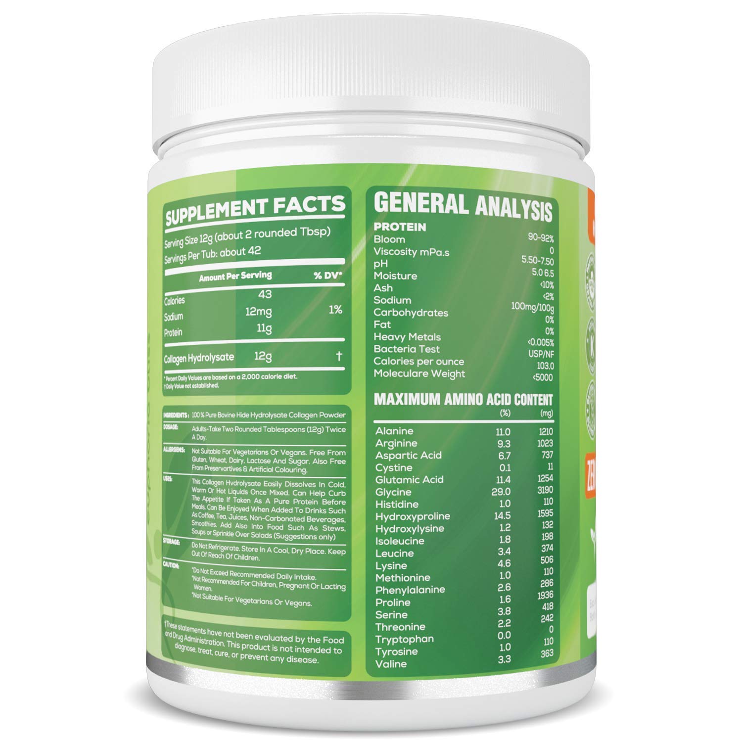 Premium Collagen Powder 500g Unflavoured High Grade Hydrolysed Collagen Joints, Bones, Gut, Wrinkles, Hair, Skin, Nails, Pain, Injury, Sleep, Fitness, Keto Euphoria Bliss uk supplements