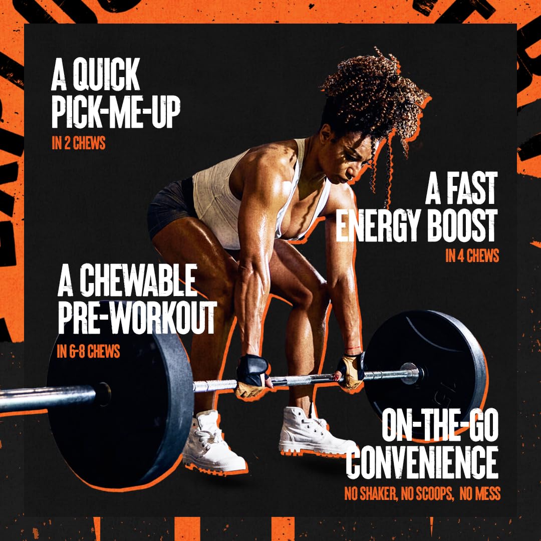 Animal Energy Chews, Fast Acting Energy with Caffeine, Nootropics and Sea Salt Animal uk supplements