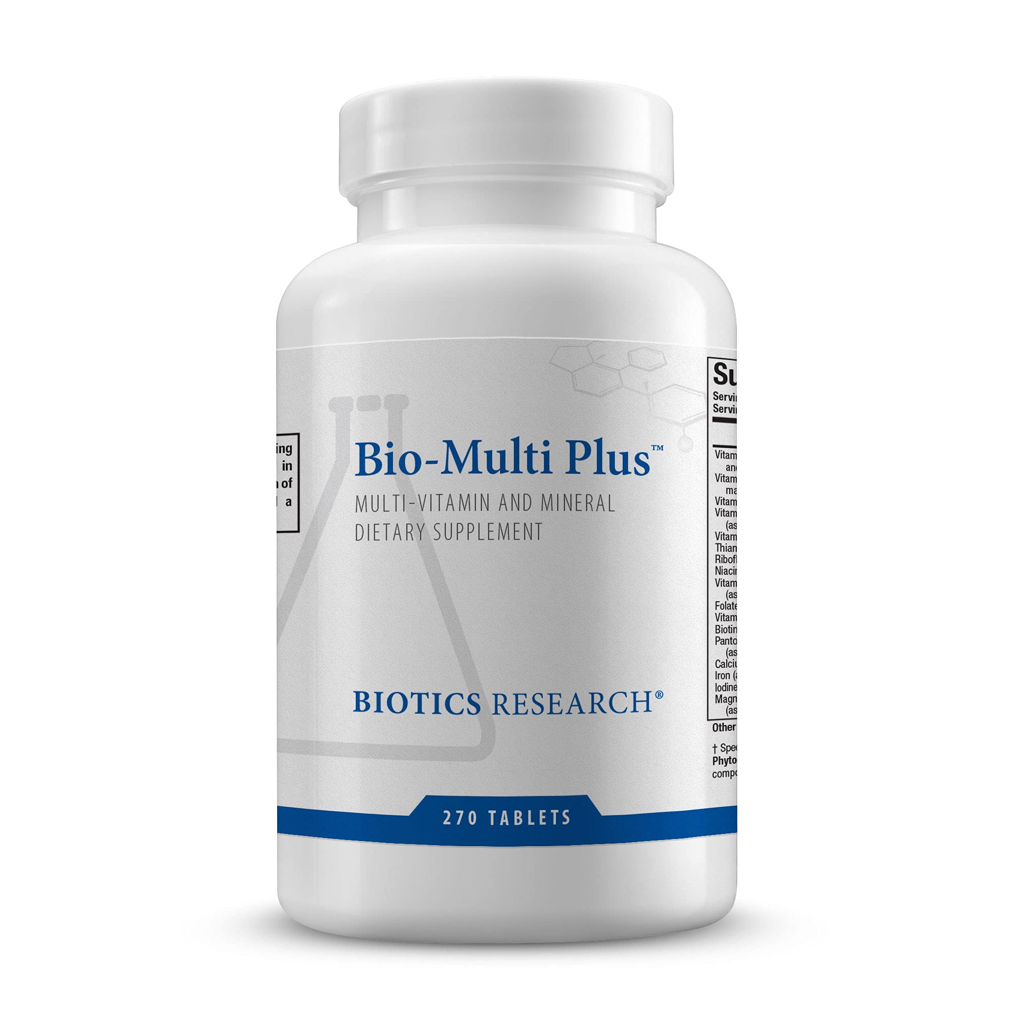 BIOTICS RESEARCH Bio-Multi Plus - Robust Foundational Multivitamin/Mineral Formula, Contains Plant-Based Trace Minerals 270 Tablets BIOTICS RESEARCH uk supplements