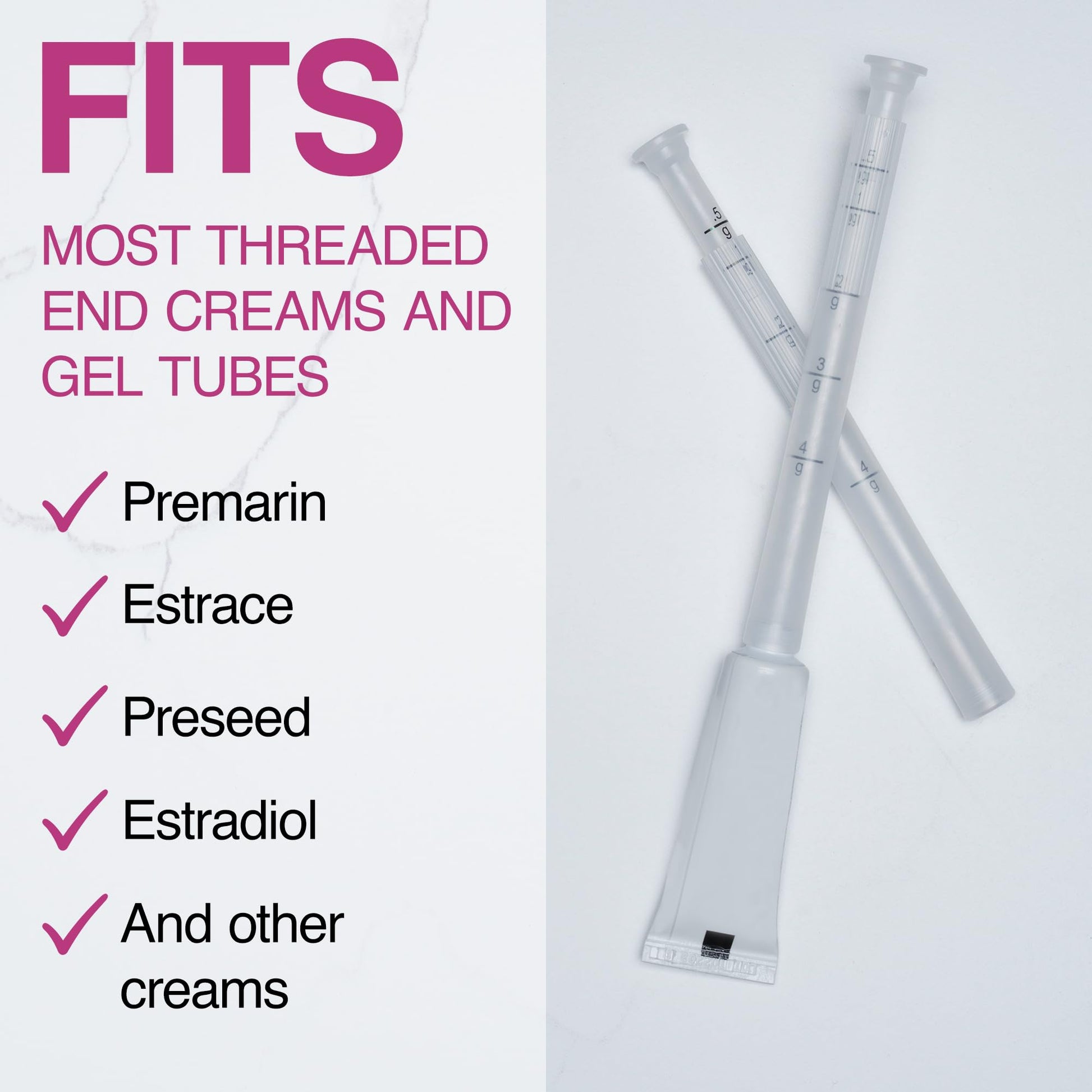 Flextiva Disposable Plastic Vaginal Cream Applicators - Threaded End to Fit OTC Gel or Cream Products Flextiva uk supplements