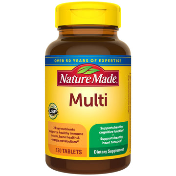 Nature Made Multivitamin Tablets with Vitamin D3 and Iron, 130 Count for Daily Nutritional Support Nature Made uk supplements