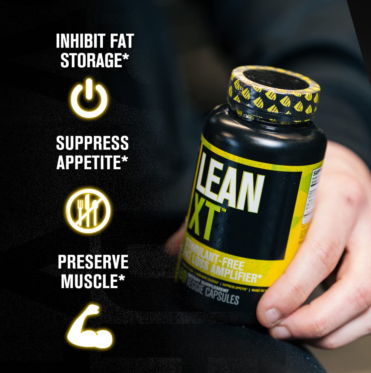Lean-XT Caffeine Free Fat Burner - Non Stim Weight Loss Supplement, Appetite Suppressant Jacked Factory uk supplements