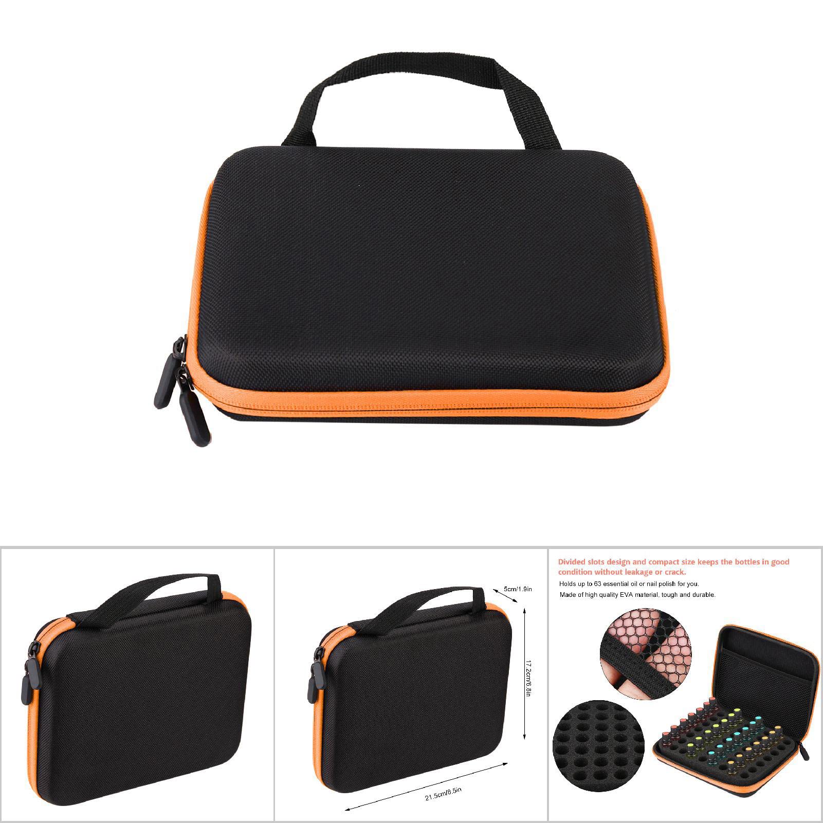 Essential Oil Storage Holder Organizer Carrying Case, Essential Oils Box Holds 63 Bottles GOTOTOP uk supplements