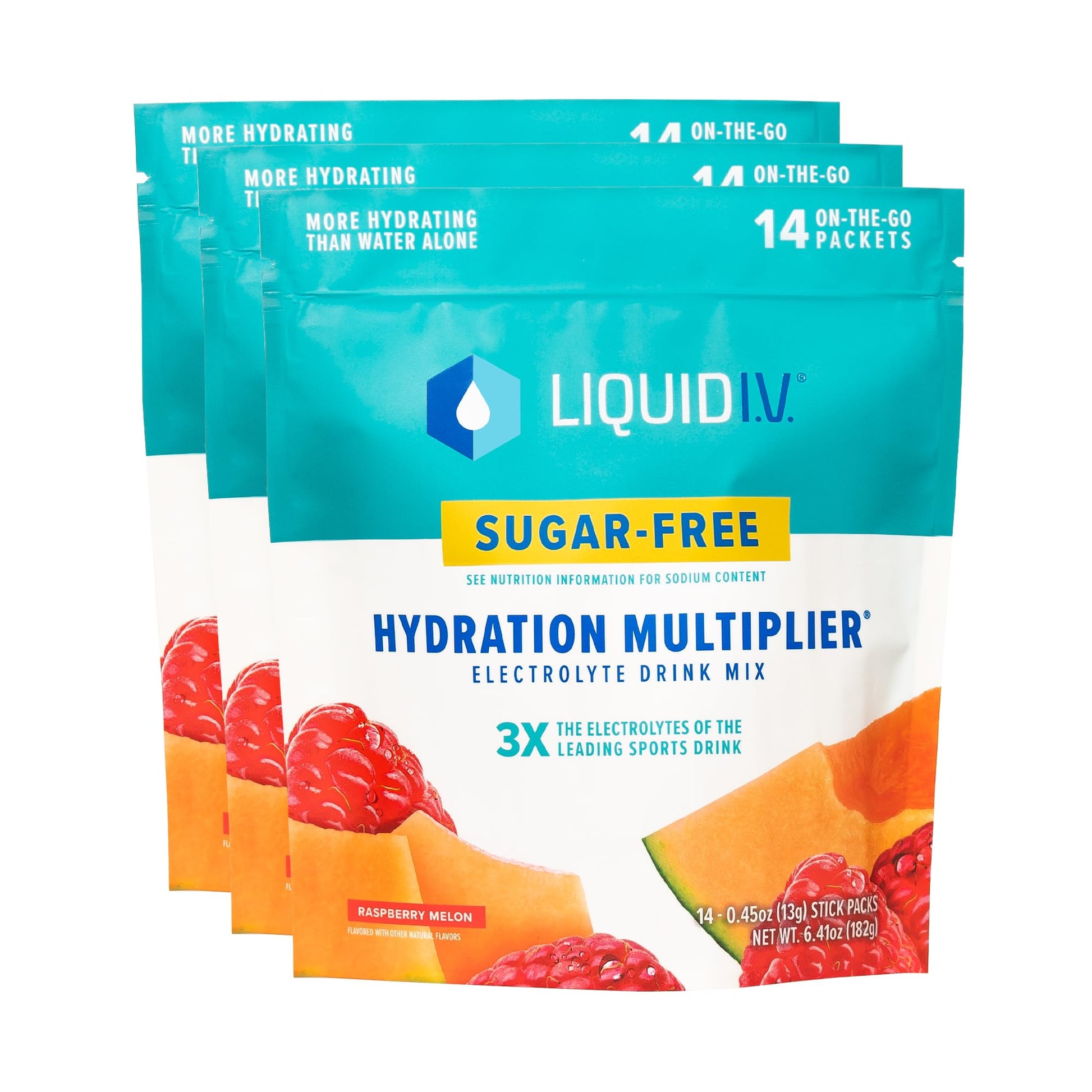 Liquid I.V. Sugar-Free Hydration Multiplier - Raspberry Melon – Hydration Powder Packets Liquid I.V. uk supplements
