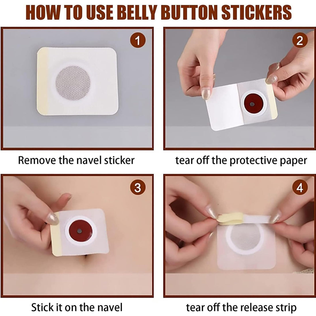 30Pcs Belly Patch, Waterproof Stickers for Women Girls, Natural Belly Sticker for Women and Men Rosarden uk supplements