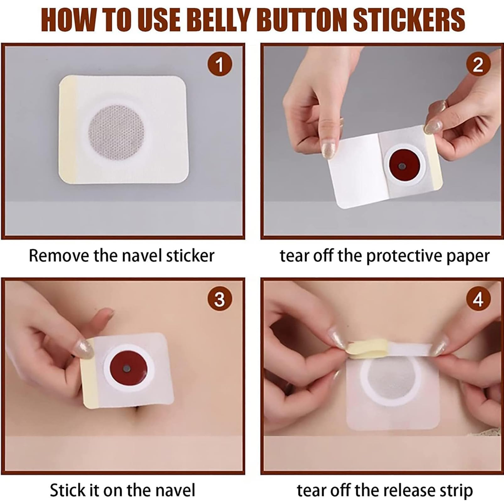 30Pcs Belly Patch, Waterproof Stickers for Women Girls, Natural Belly Sticker for Women and Men Rosarden uk supplements