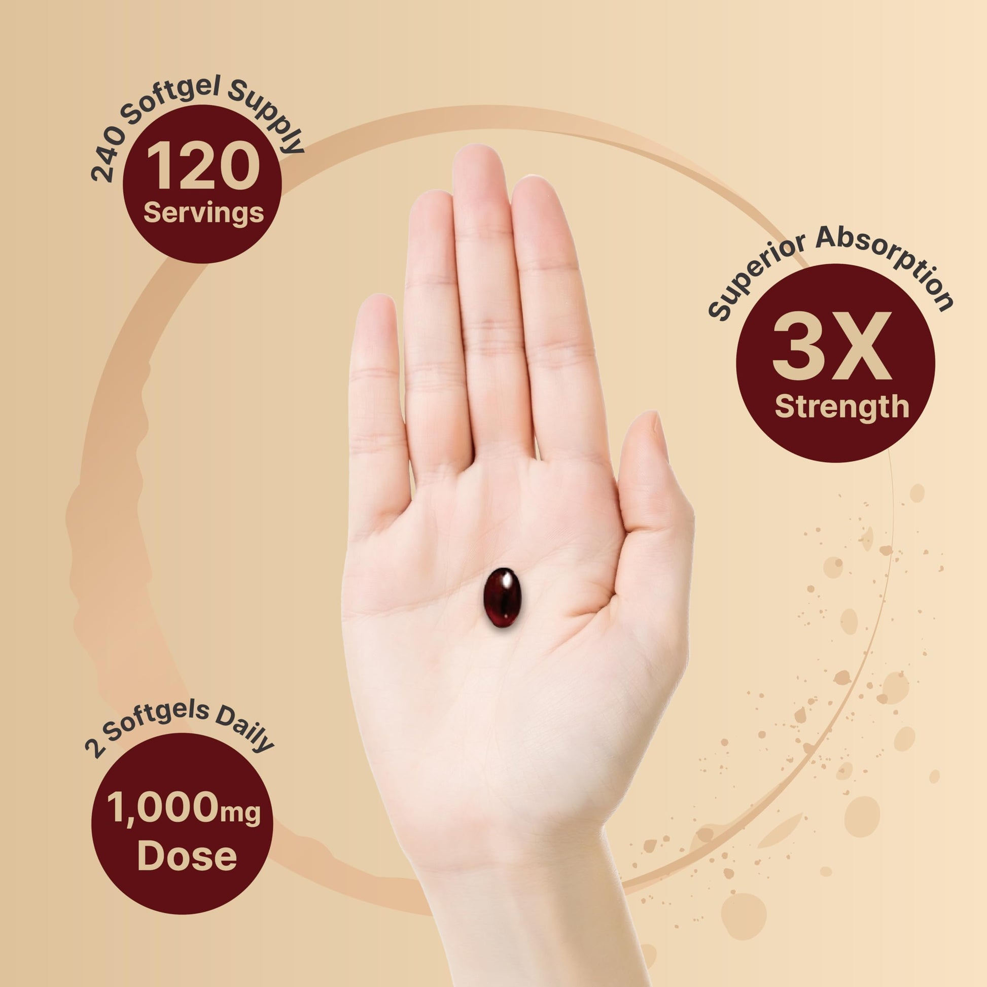 NatureBell Antarctic Krill Oil 1000mg Supplement, 240 Softgels, Natural Source of Omega-3 NatureBell uk supplements