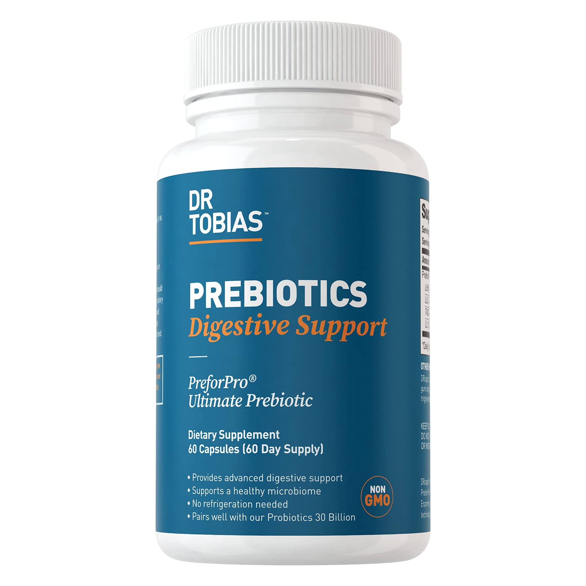 Dr. Tobias Prebiotics, Supports Digestion & Gut Health, Feed Good Probiotic Bacteria Dr. Tobias uk supplements