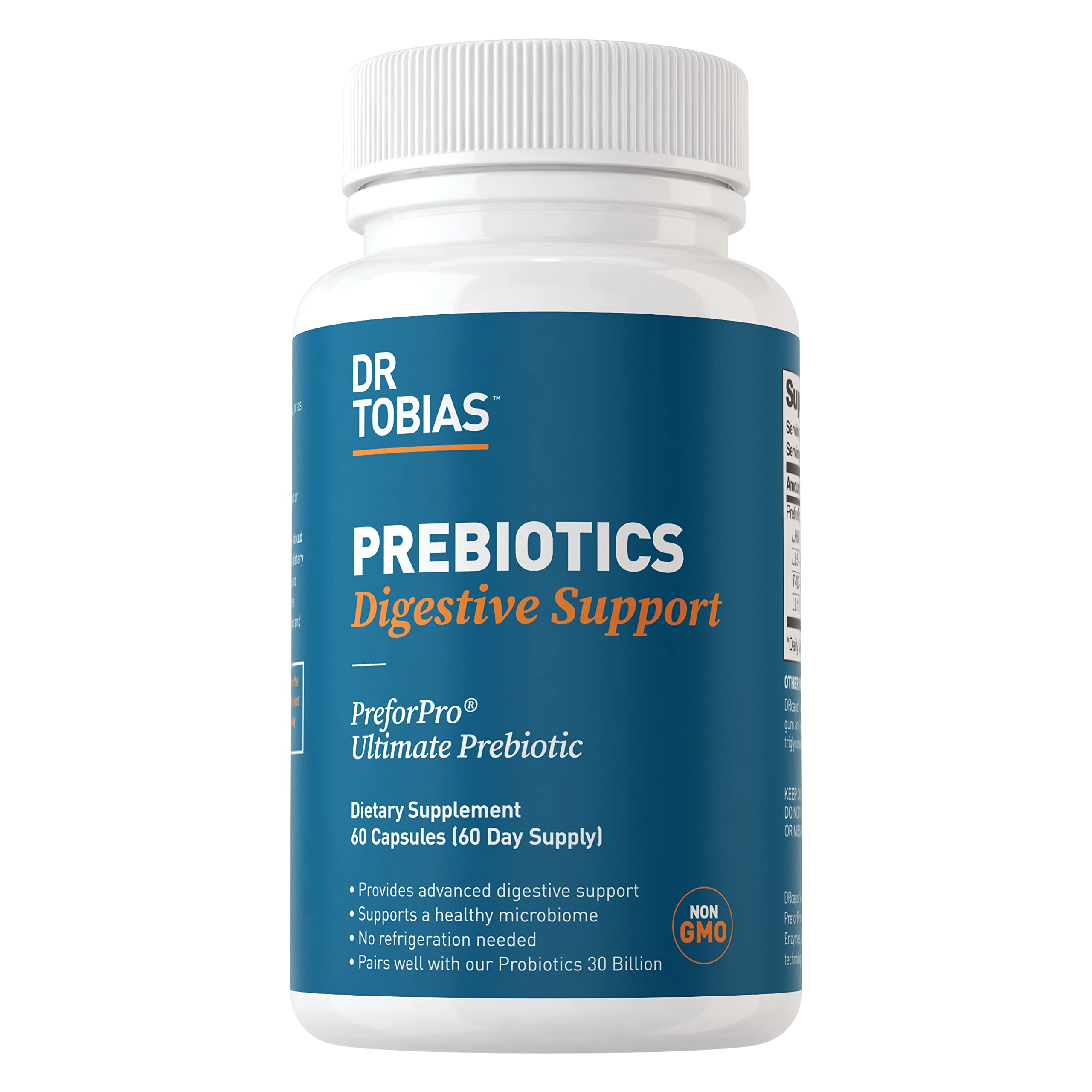 Dr. Tobias Prebiotics, Supports Digestion & Gut Health, Feed Good Probiotic Bacteria Dr. Tobias uk supplements