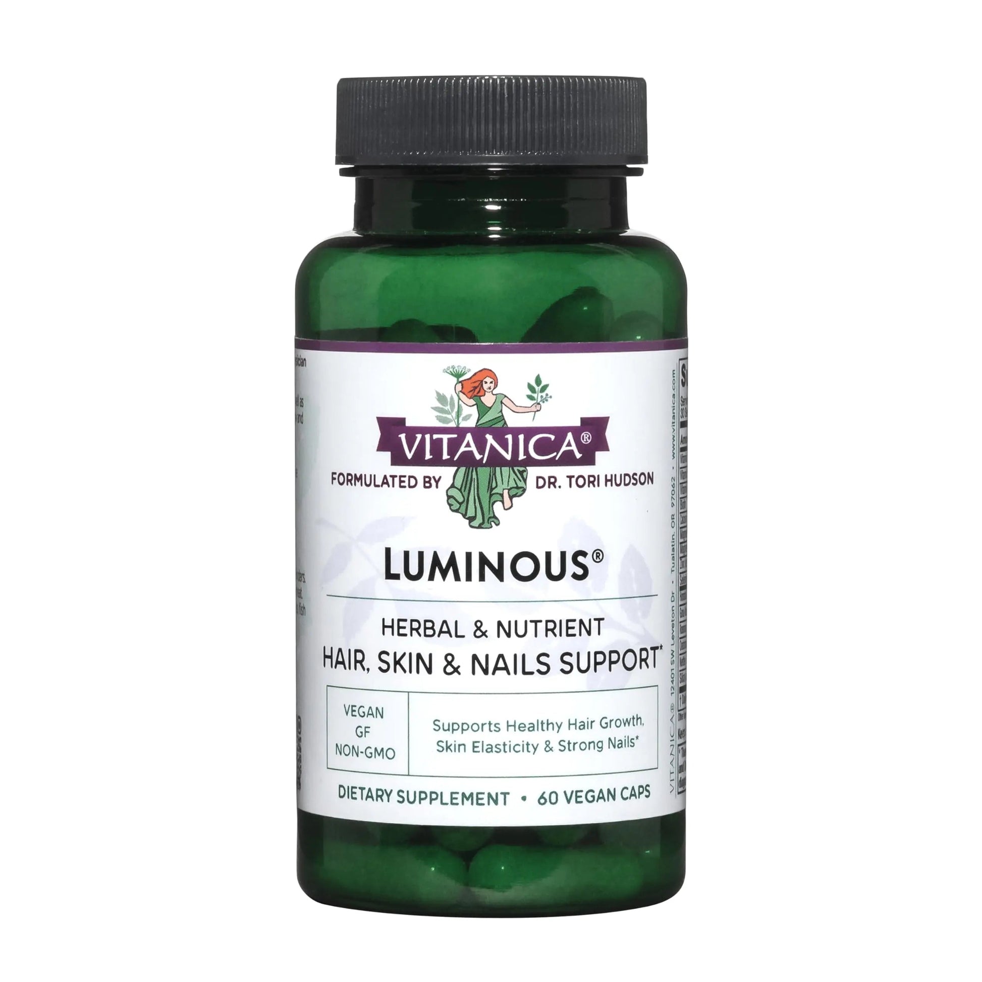 Vitanica, Luminous, Hair, Skin and Nail Support, Vegan, 60 Capsules Vitanica uk supplements