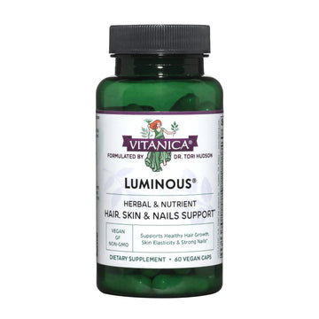 Vitanica, Luminous, Hair, Skin and Nail Support, Vegan, 60 Capsules Vitanica uk supplements