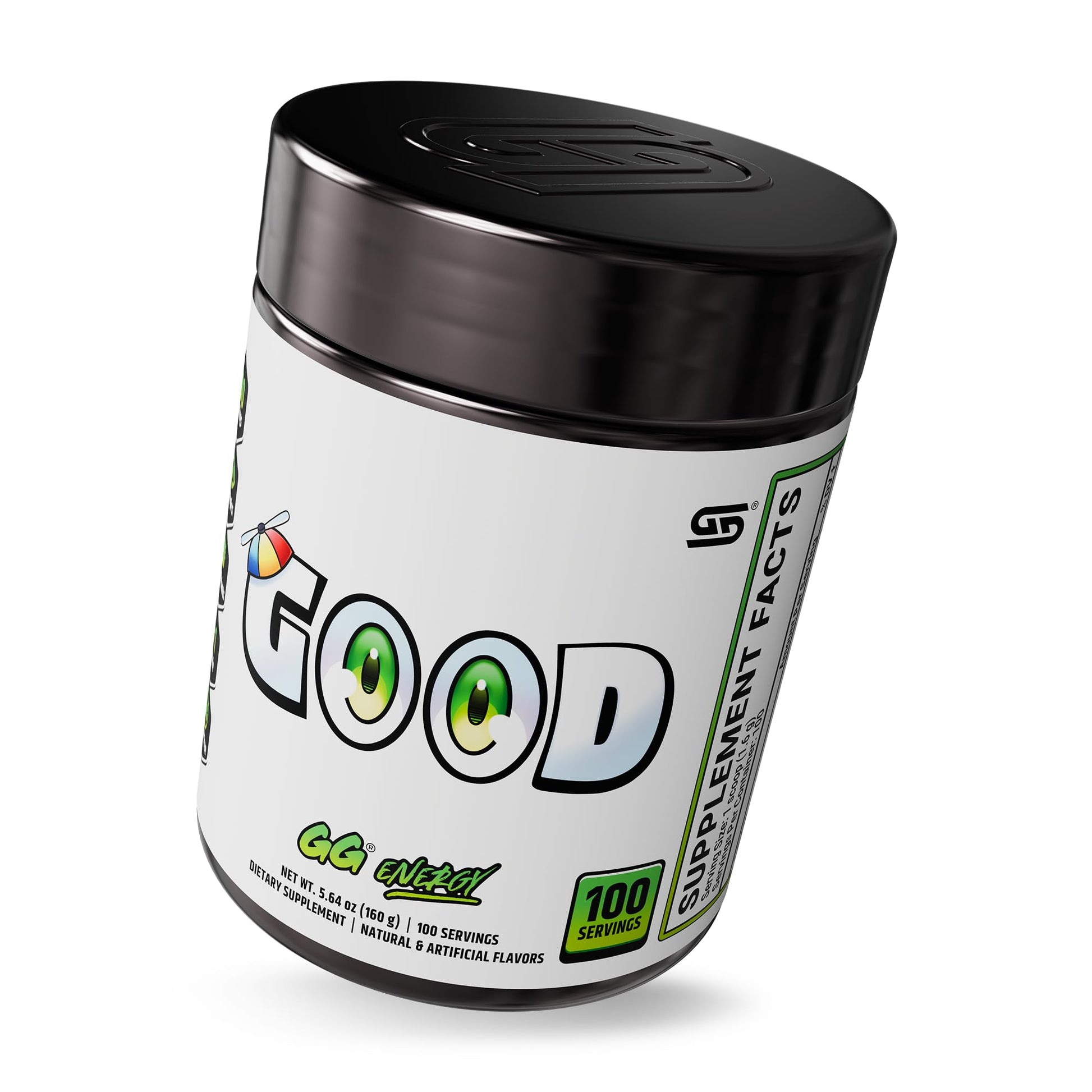 Gamer Supps GG Energy - Good by SMii7Y (100 Servings) - Keto Friendly Gaming Energy and Nootropic Blend, Sugar Free + Organic Caffeine + Vitamins + Immune Support, Powder Drink Gamer Supps uk supplements