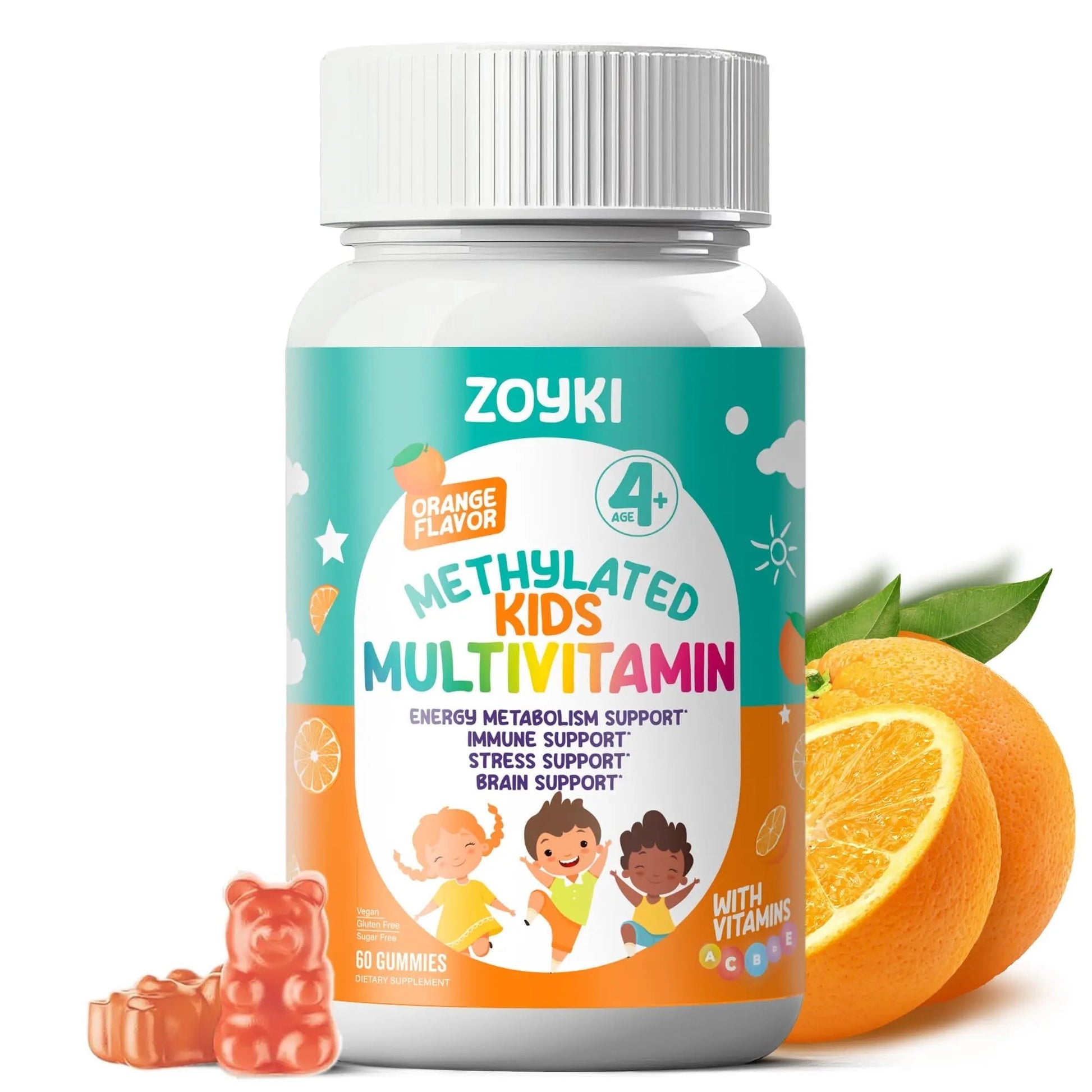 Zoyki Methylated Multivitamin Gummies for Kids - Children’s MTHFR Support Supplement with B Complex 5-MTHF Folate (L-Methylfolate) Zoyki uk supplements