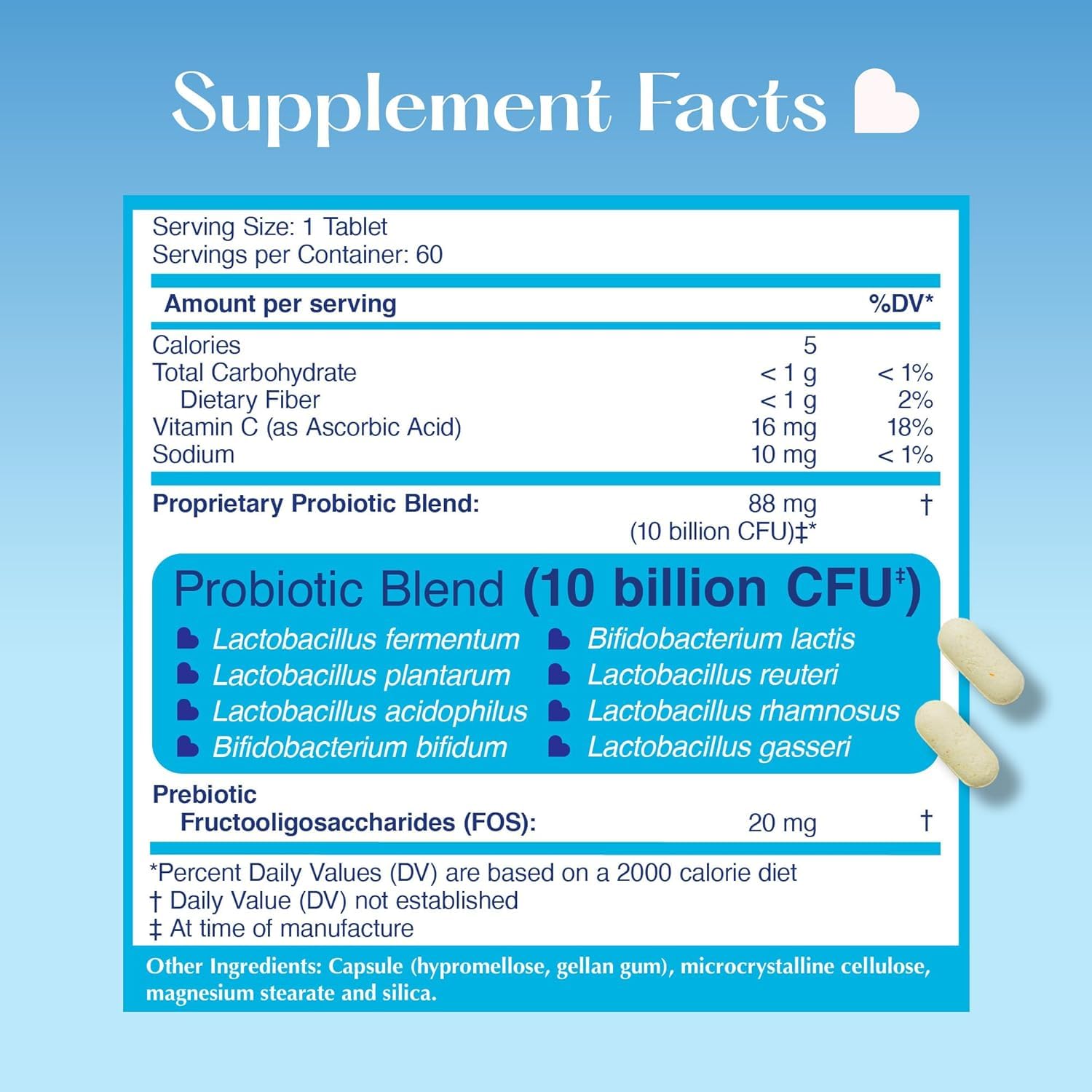 LOVEBUG Skinny Prebiotics and Probiotics for Women Digestive Health & Immune Support - 10 Billion CFU Probiotic Strains Gut Health, Gas, Constipation & Bloating, 60ct LOVEBUG uk supplements
