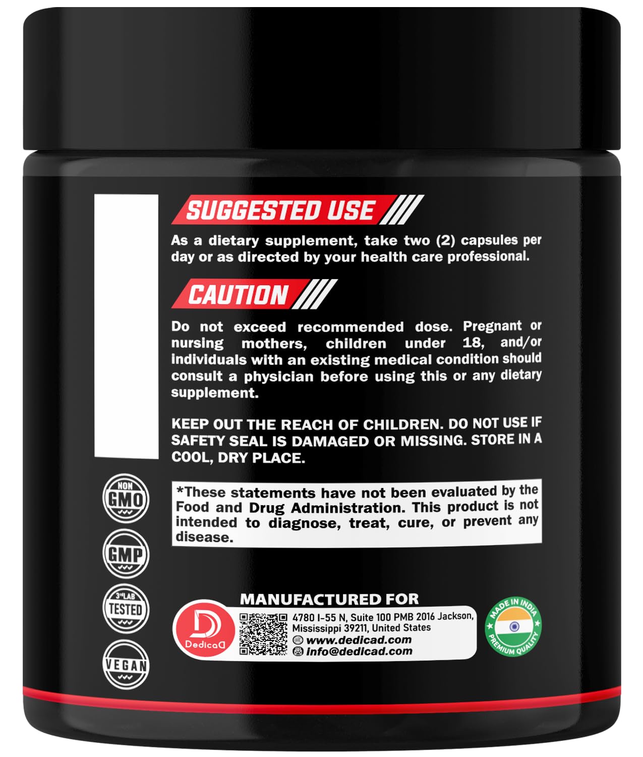 DEDICAD 11in1 Cloves Supplement with Ginger, Ceylon Cinnamon and 8 Other More - Digestive, Immune System, Mood Support - 60 Capsules - 30 Days Supply DEDICAD uk supplements
