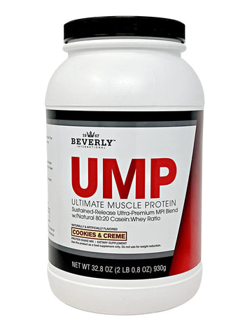 Beverly International UMP Protein Powder, Cookies & Cream. Unique Whey-Casein Ratio Builds Lean Muscle. Easy to Digest. No Bloat. (32.8 oz) 2lb .8 oz Beverly International uk supplements