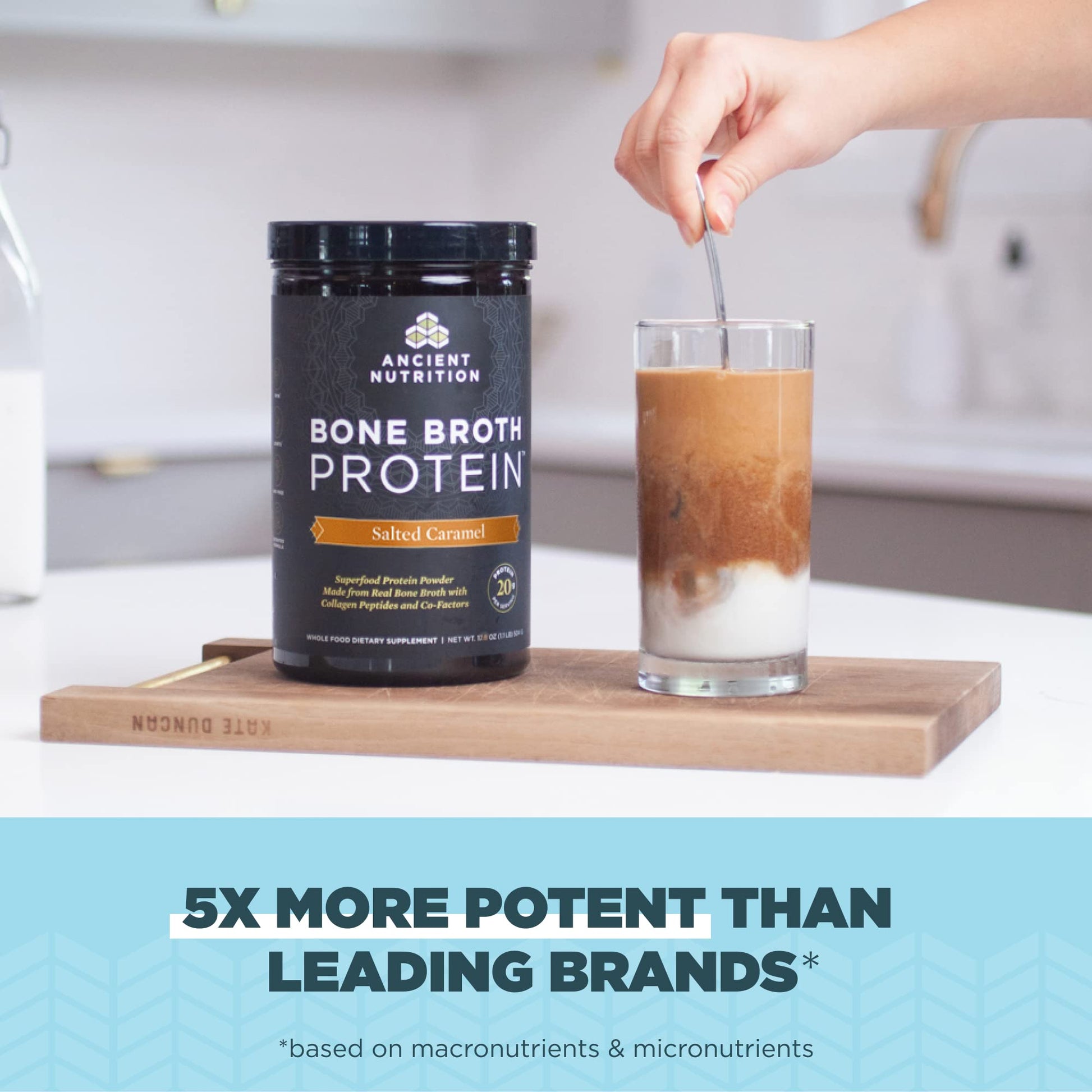 Ancient Nutrition Bone Broth Protein Powder, Salted Caramel, 19g Protein per Serving Ancient Nutrition uk supplements