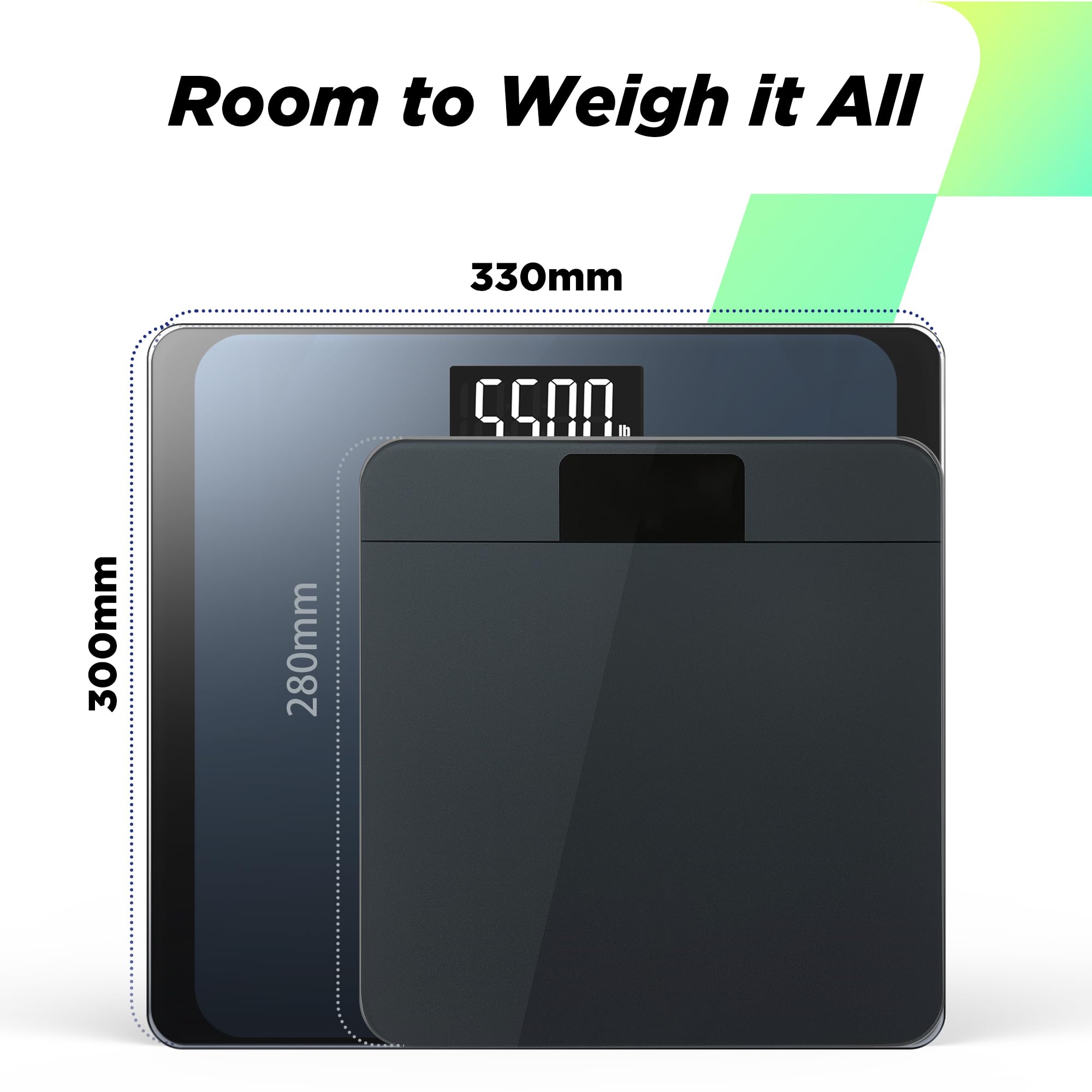 RunSTAR 550lb Bathroom Digital Scale for Body Weight with Ultra-Wide Platform and Large runstar uk supplements