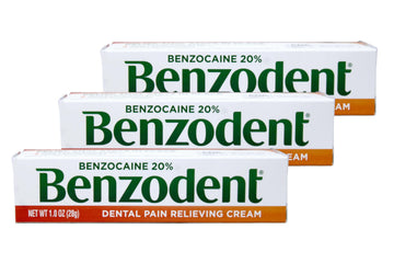 Benzodent Dental Pain Relieving Cream, 1 Ounce - Pack of 3 Benzodent uk supplements