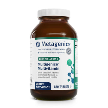 Metagenics Multigenics Multivitamin - Daily Multivitamin with Beta-Carotene, Folic Acid, Calcium & Magnesium - Supports Bone, Heart, Immune & Cellular Health Metagenics uk supplements