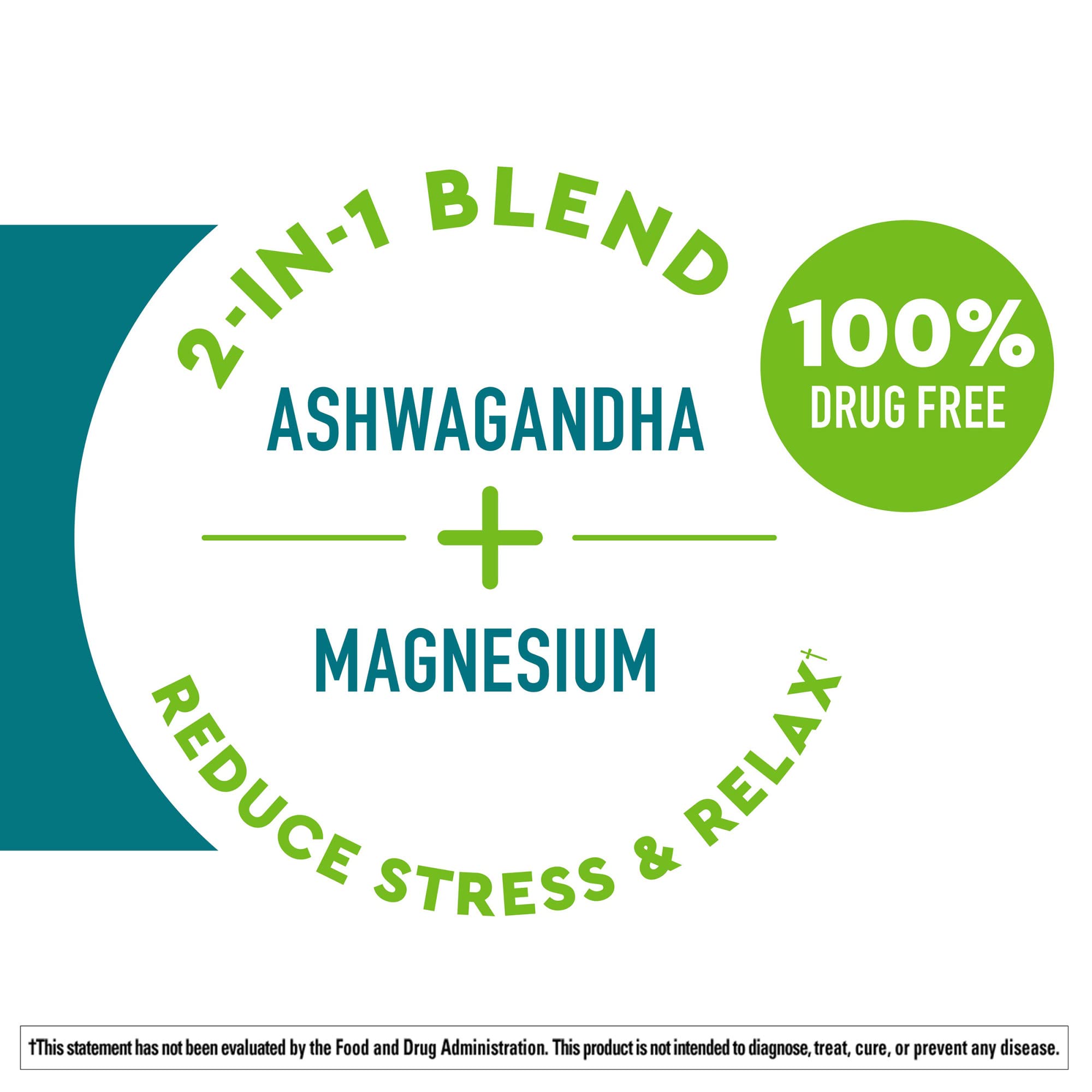 Nature Made Wellblends Calm & Relax, Ashwagandha 125 mg, Magnesium 300 mg Nature Made uk supplements