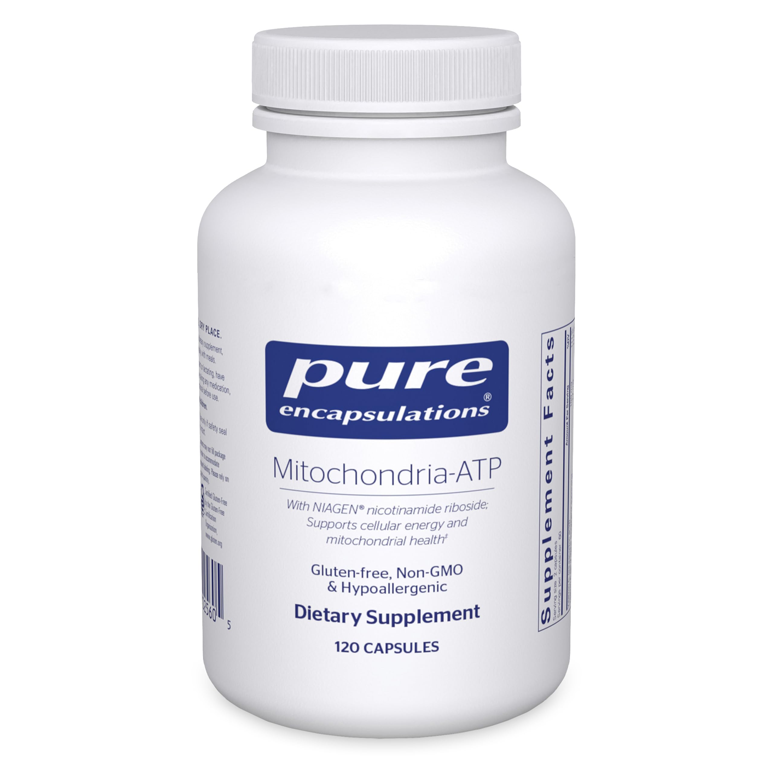 Pure Encapsulations Mitochondria-ATP - Mitochondrial Support - ATP Production Aid* - with Vitamin C, Vitamin E & Thiamin - Antioxidant Support - 120 Capsules Pure Encapsulations uk supplements