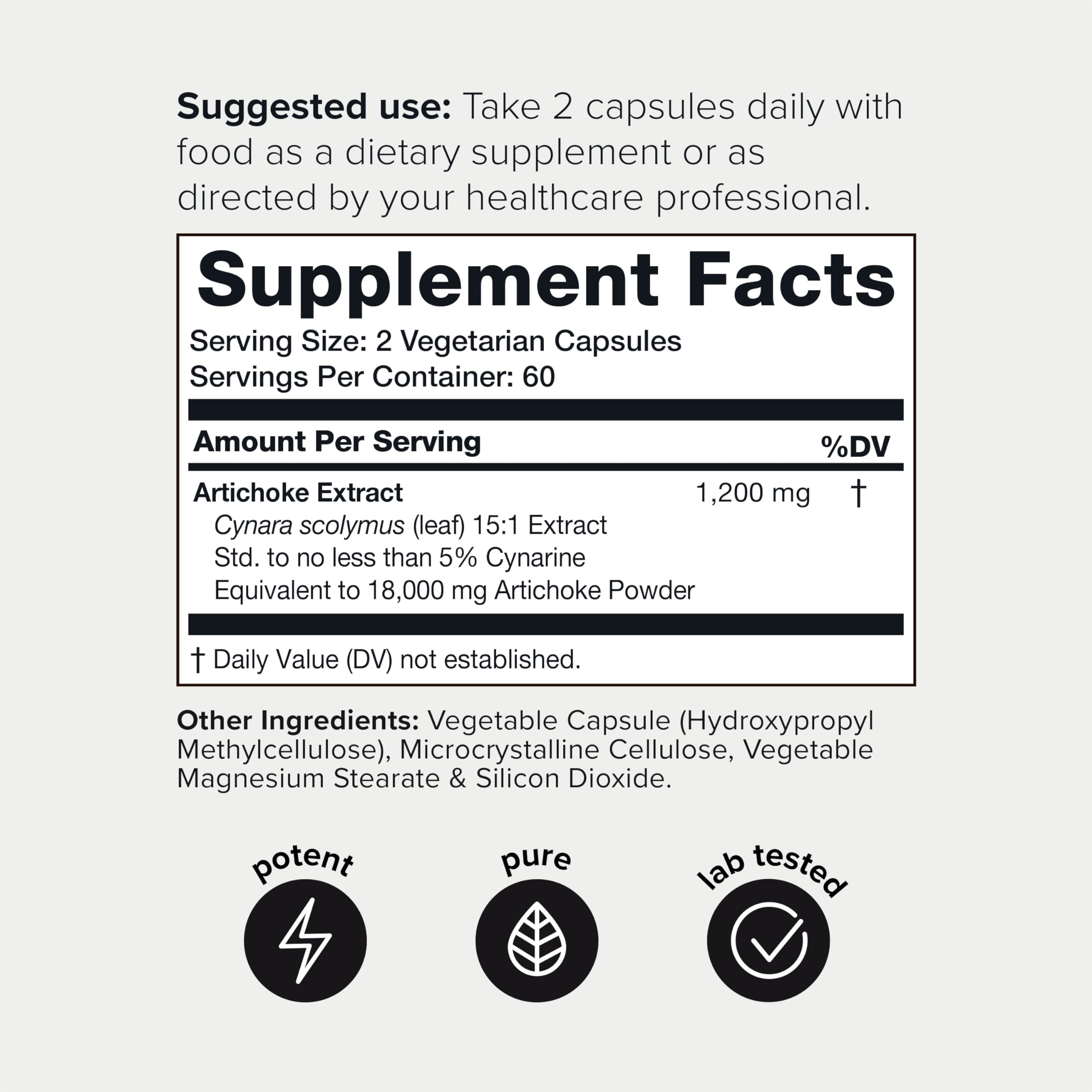 Toniiq 18,000mg 15x Concentrated Artichoke Extract Capsules - Ultra Concentrated Toniiq uk supplements