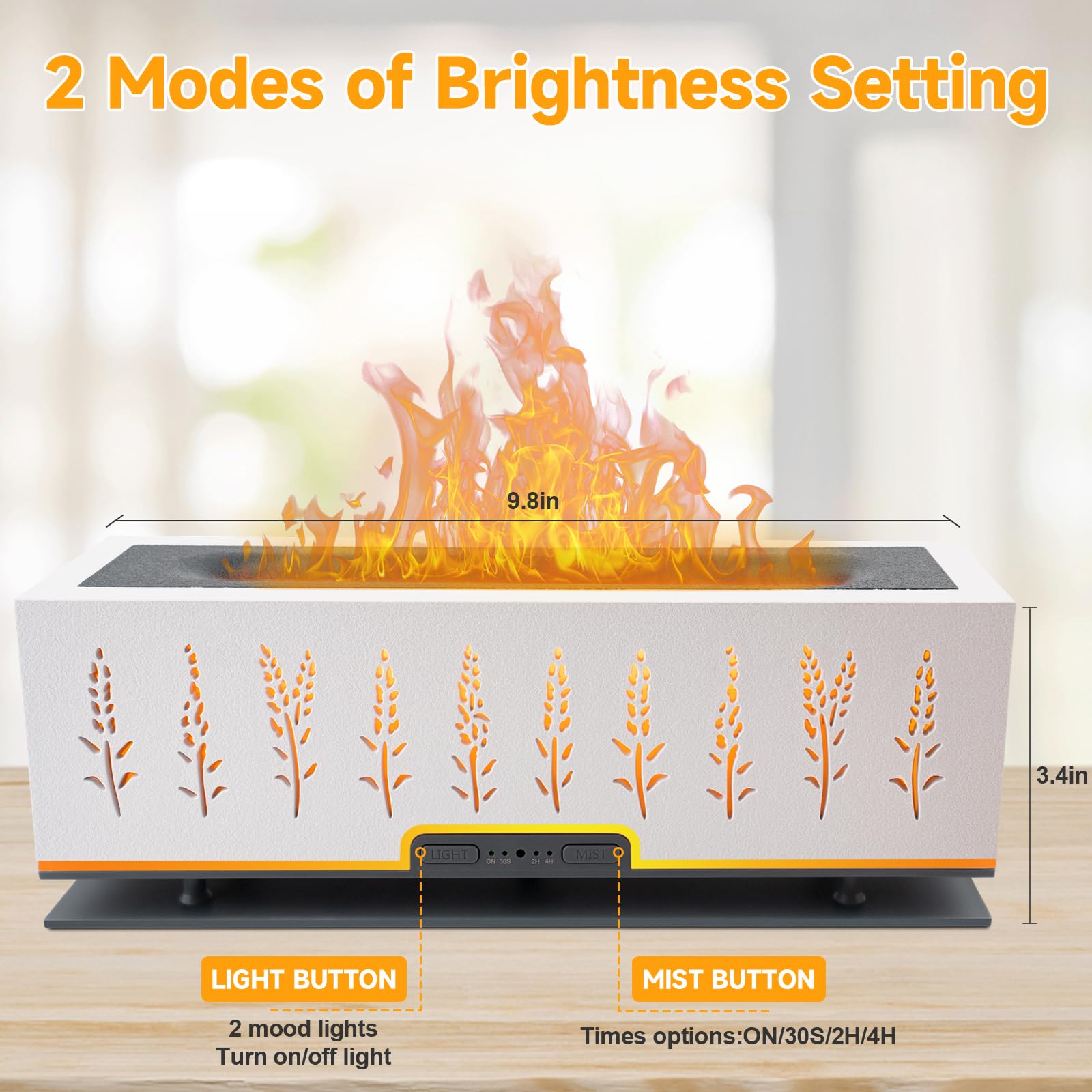 WENPHONE Flame Air Aroma Diffuser Humidifier, Essential Oil Diffuser, 200ml Aromatherapy Diffuser WENPHONE uk supplements