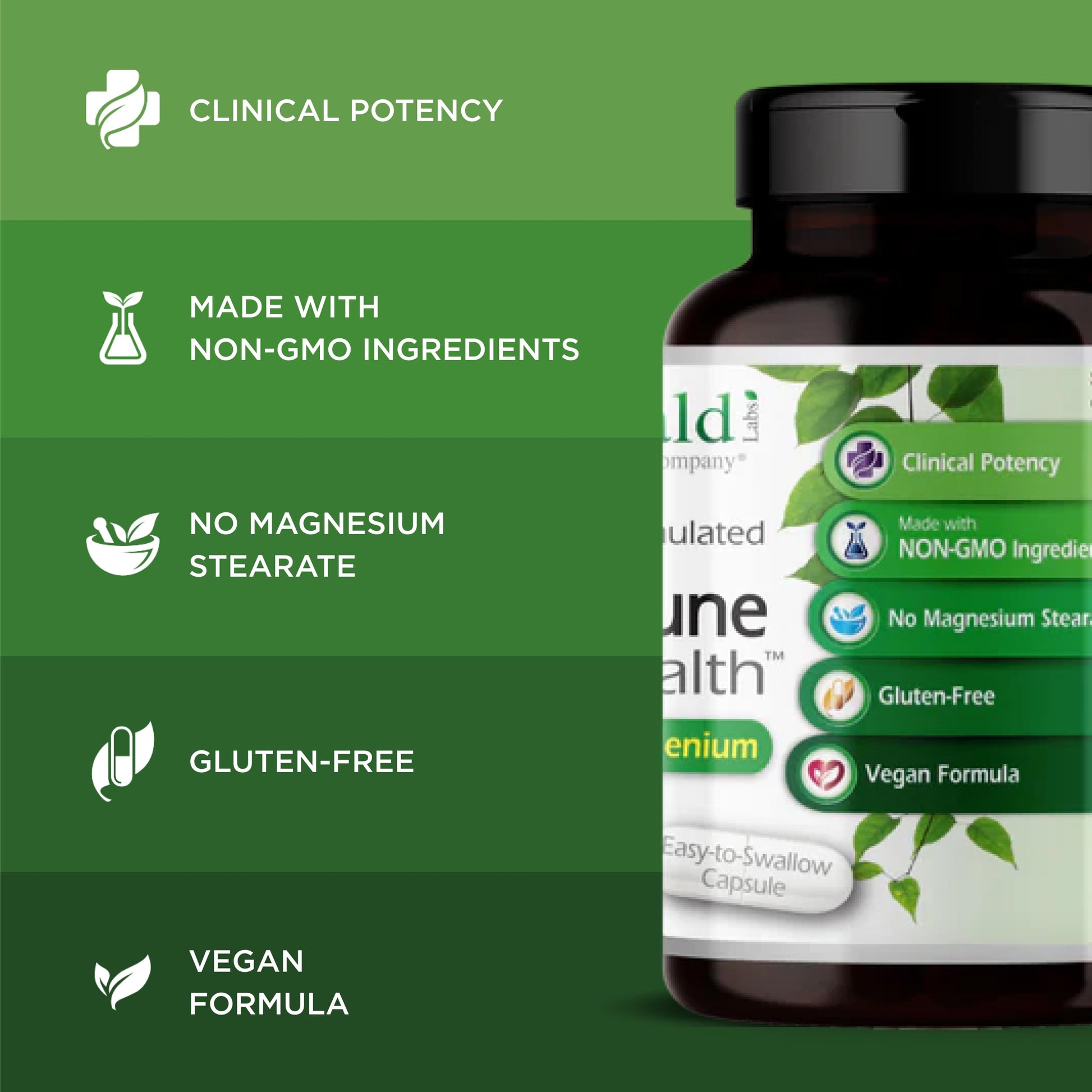 Emerald Labs HashiMune Health - Vegan Thyroid & Immune Support Supplement - Includes SelenoExcell Selenium & Myo-Inositol - 60 Vegetable Capsules (30-Day Supply) EMERALD LABS uk supplements
