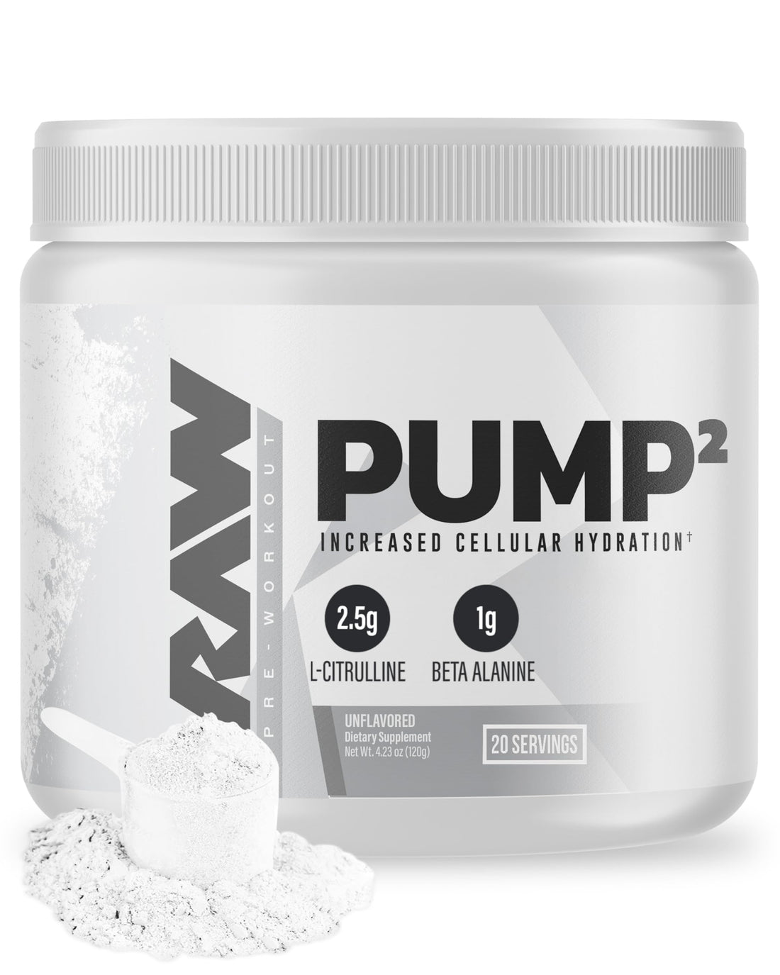 RAW Pump2 Pre Workout | Glycerol Pump Pre Workout Supplement, Pair Pump Supplement for Best Results Or Any Preworkout Powder | Enhanced Hydratio RAW uk supplements