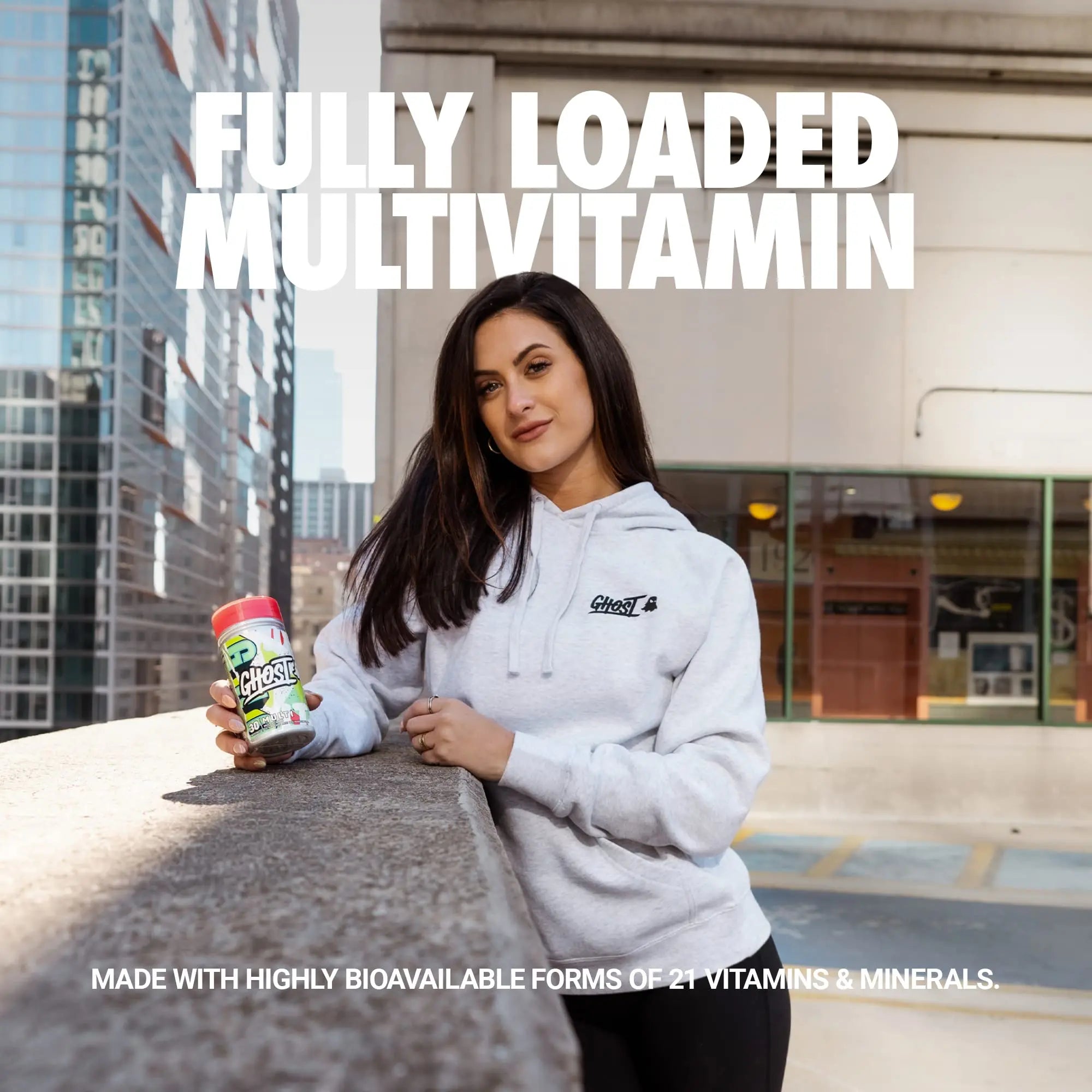 GHOST Multi Multivitamin for Men & Women, 90 Capsules - Loaded with 21 Vitamins GHOST uk supplements