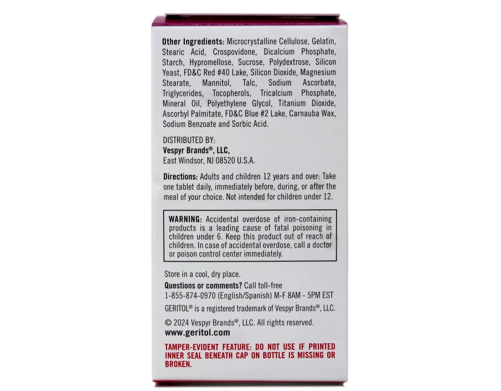 Geritol Complete Tablets 100 Tablets Geritol uk supplements