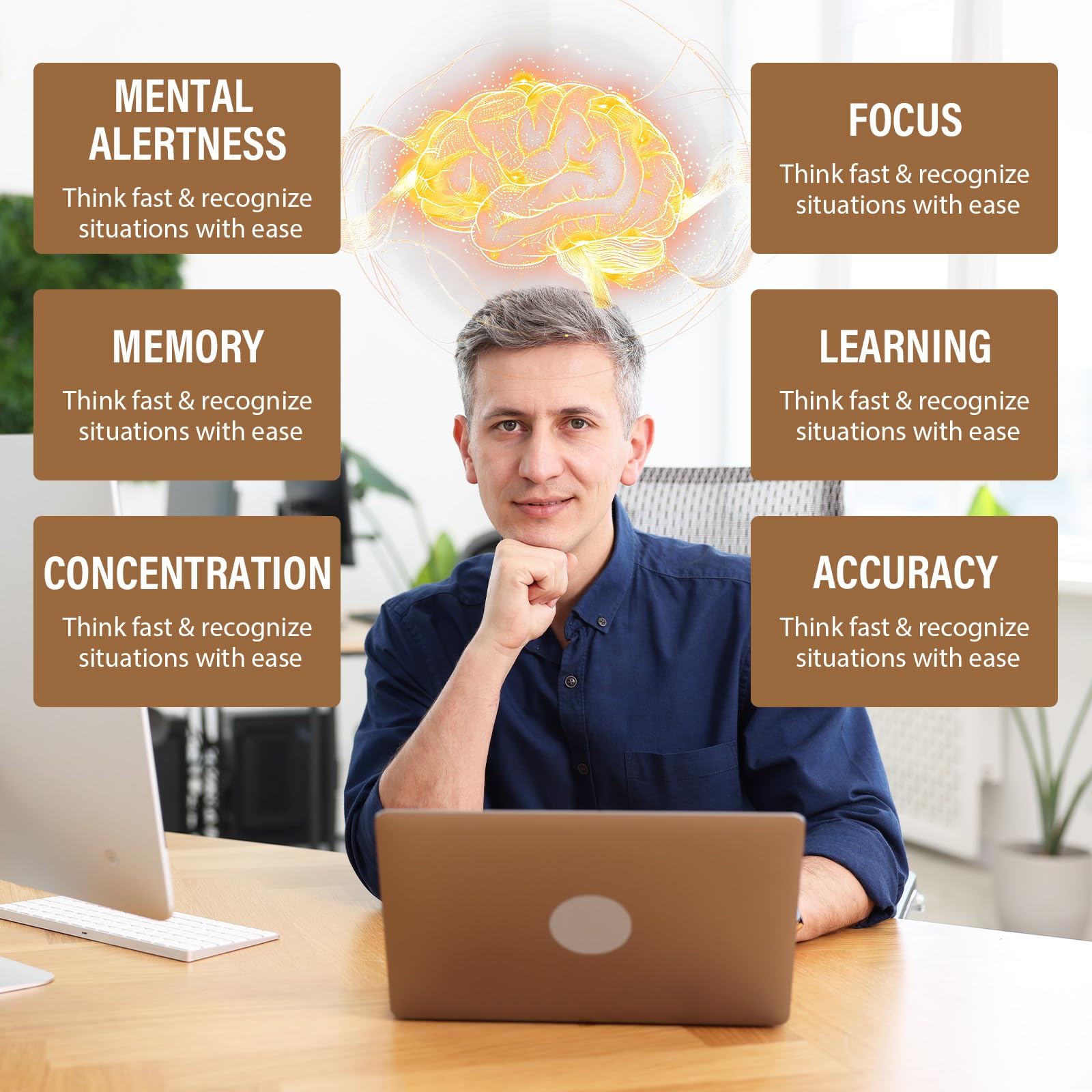 Ashwagandha & Lions Mane Supplements Capsules, Brain Supplements for Memory and Focus, Ashwagandha with Rhodiola Rosea for Cognitive, Immune Support, Cortisol Supplements for Women, 90 Capsules Zylvrax uk supplements