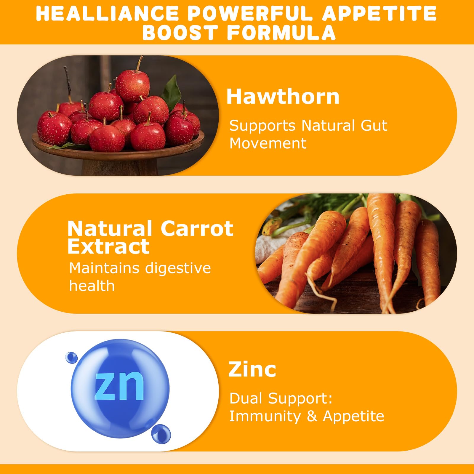 Appetite Booster Gummies for Kids Adults – Natural Blend of Hawthorn Zinc Carrot Supports Digestion Helps Increase Appetite, Promotes Healthy Eating Habits for Picky Eaters (Mixed Fruit Flavor) Healliance uk supplements