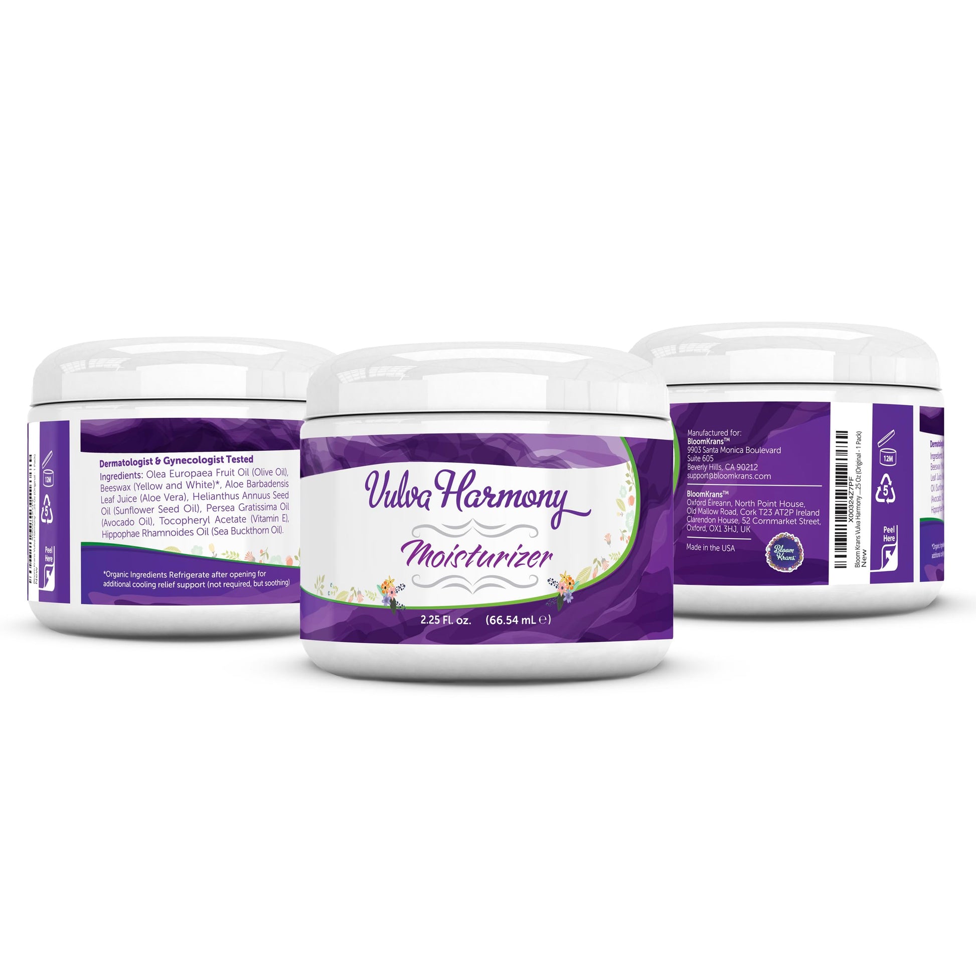 Bloom Krans Vulva Harmony Moisturizer - Vaginal Moisturizer for Women | Dryness, Vaginitis, Itch Relief Bloom Krans uk supplements
